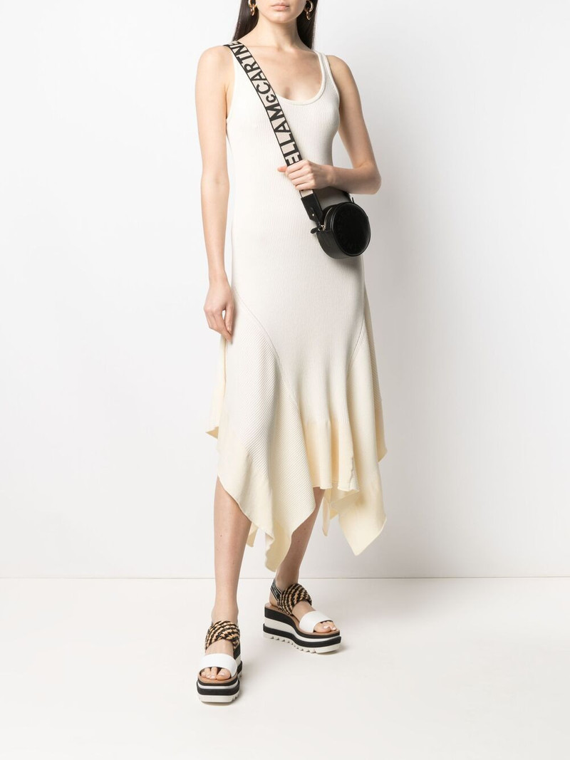 Stella McCartney rib-detail asymmetric dress outlook