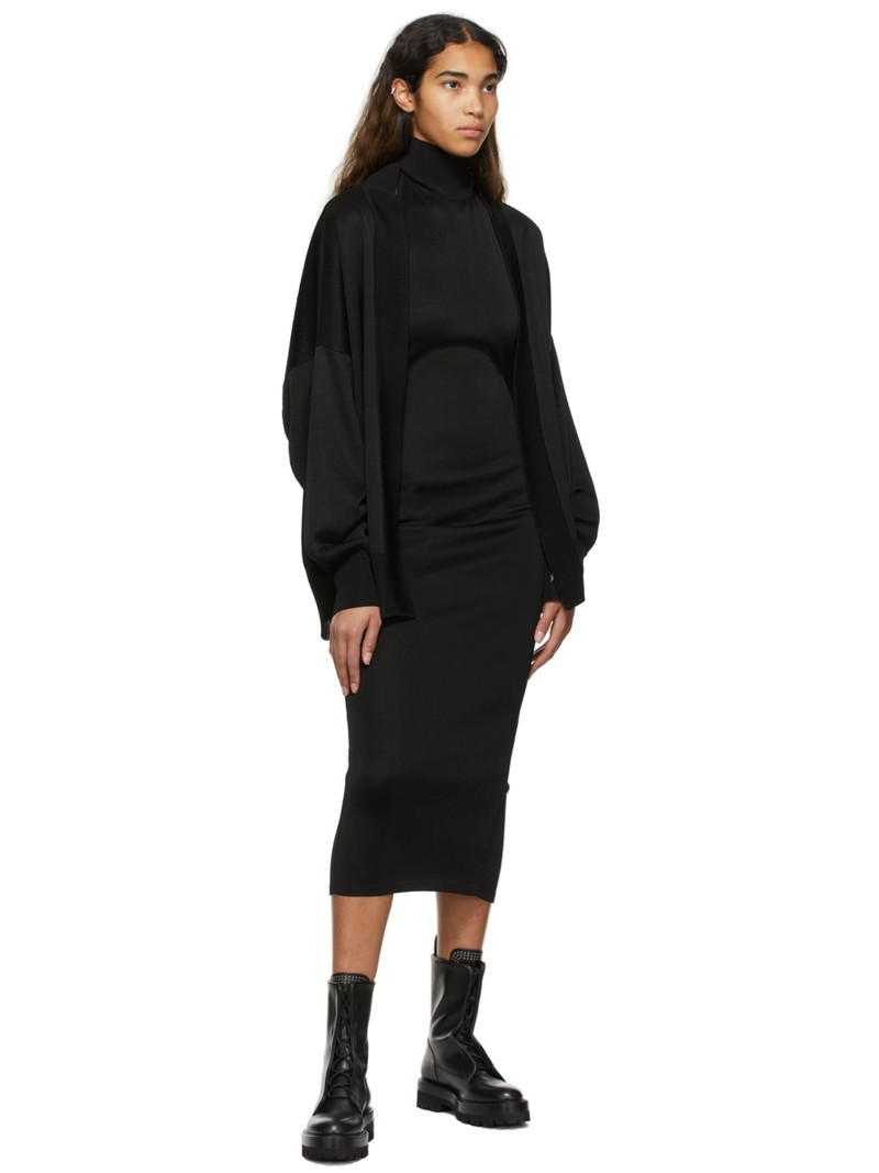 Alaïa Black Cardi Midi Dress outlook