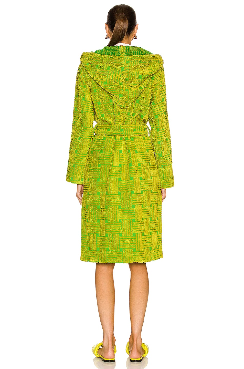 Intreccio Jacquard Cotton Terry Bathrobe - 4