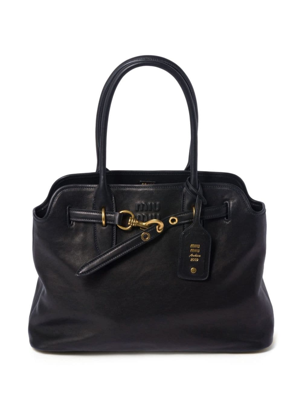 nappa-leather tote bag - 1