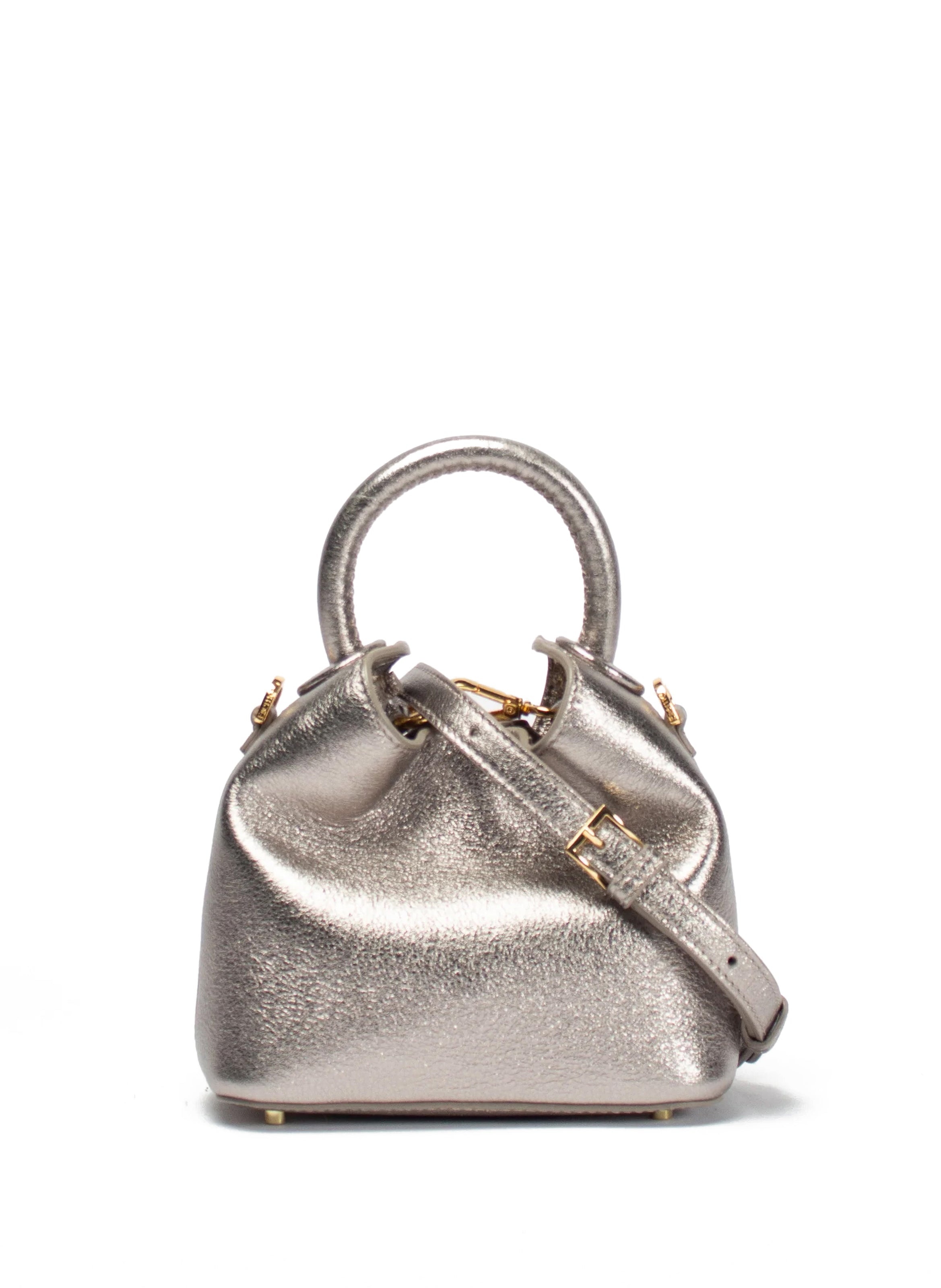 Madeleine Metallic Leather Titanium - 3