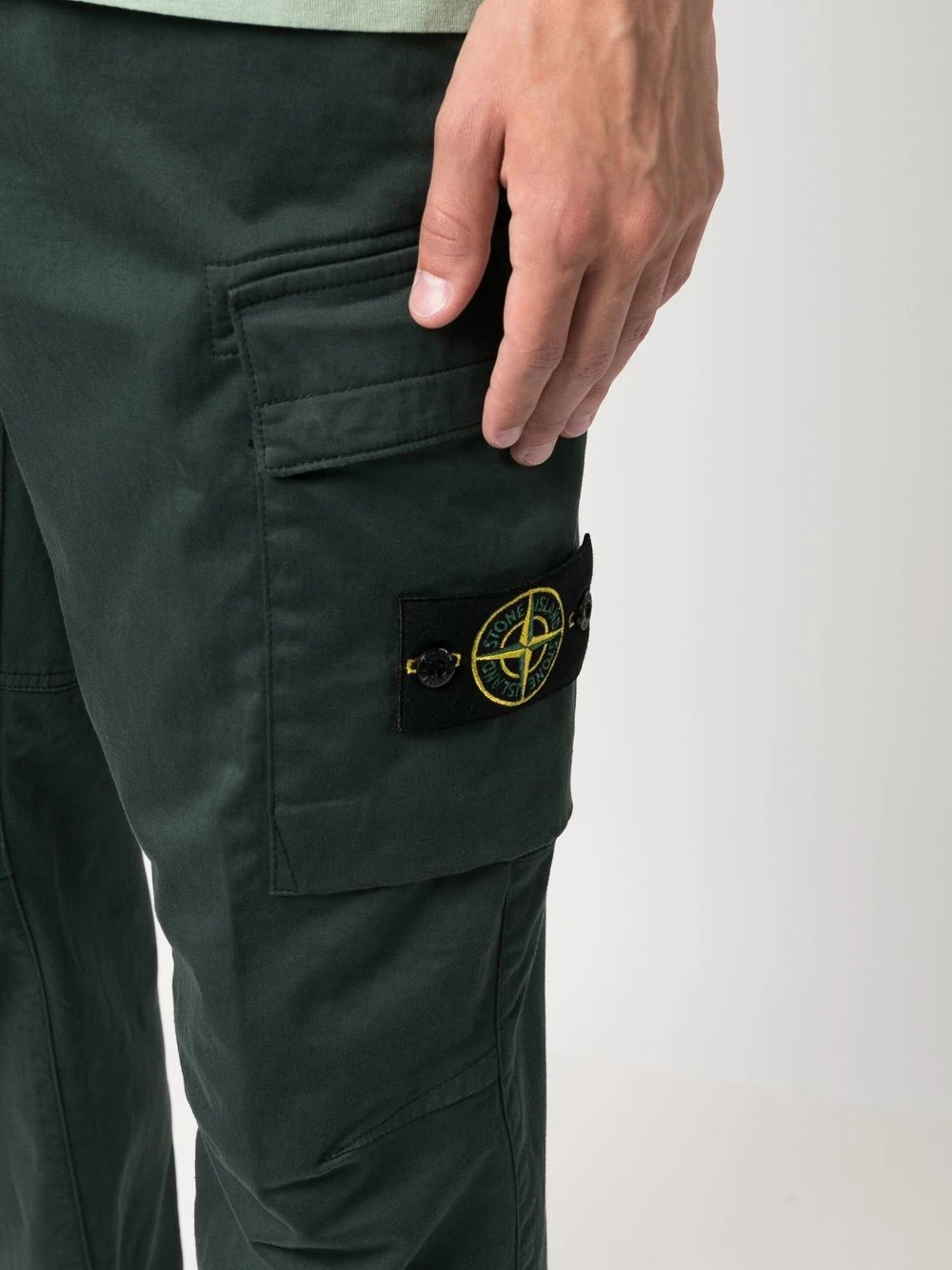 Compass-patch cargo trousers - 5