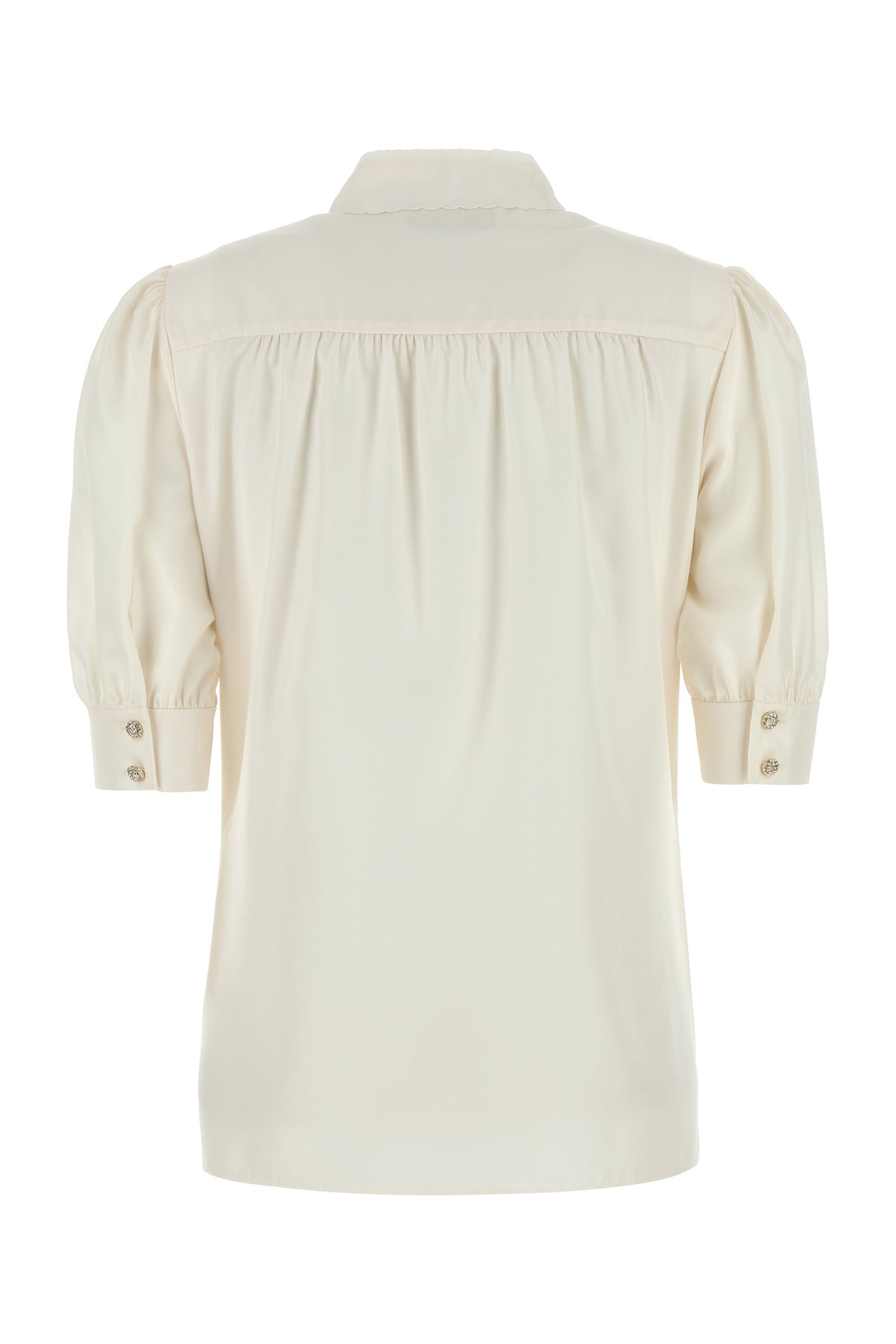 Ivory satin shirt - 2