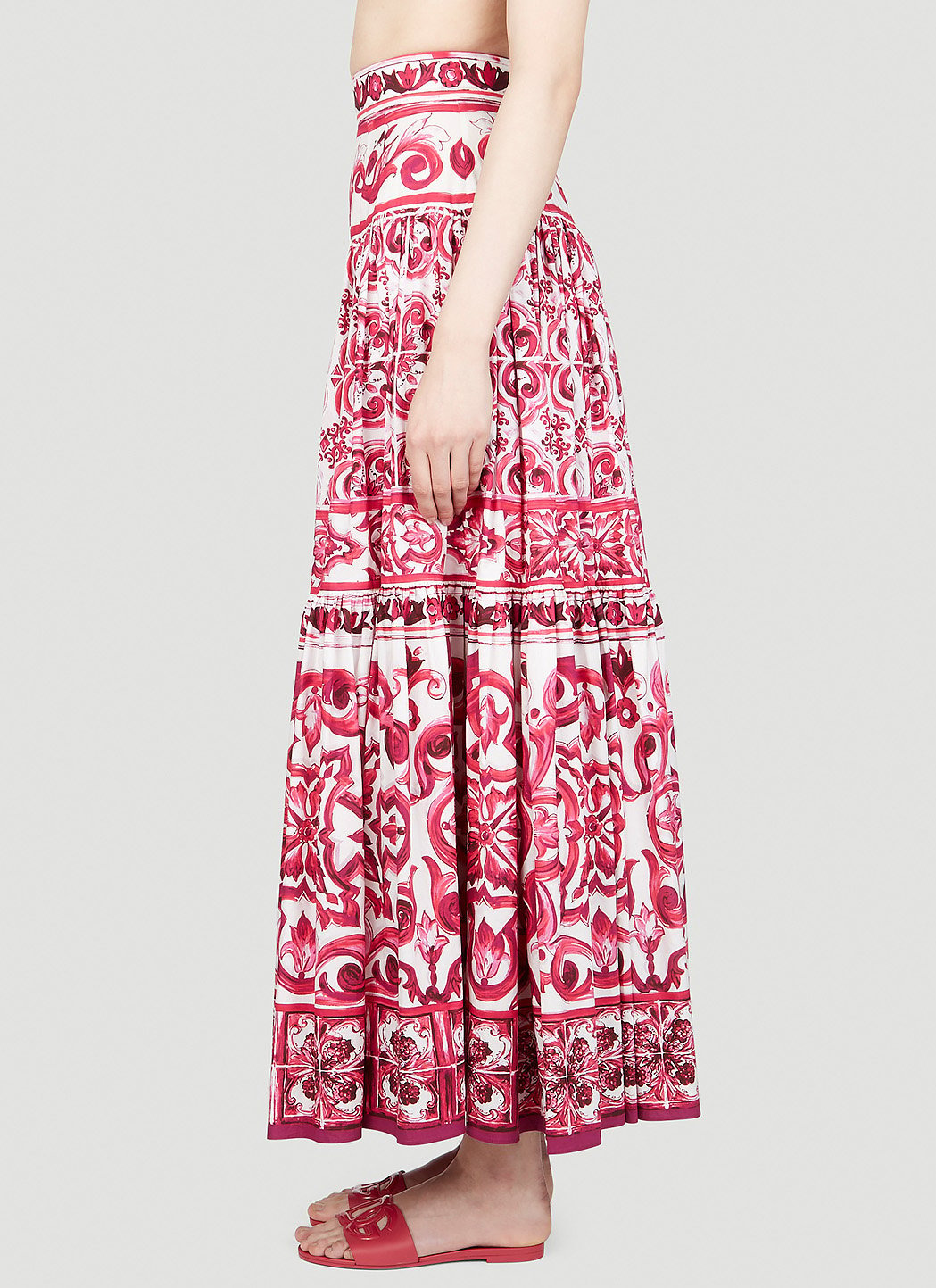Dolce & Gabbana Women Majolica Print Maxi Skirt - 3