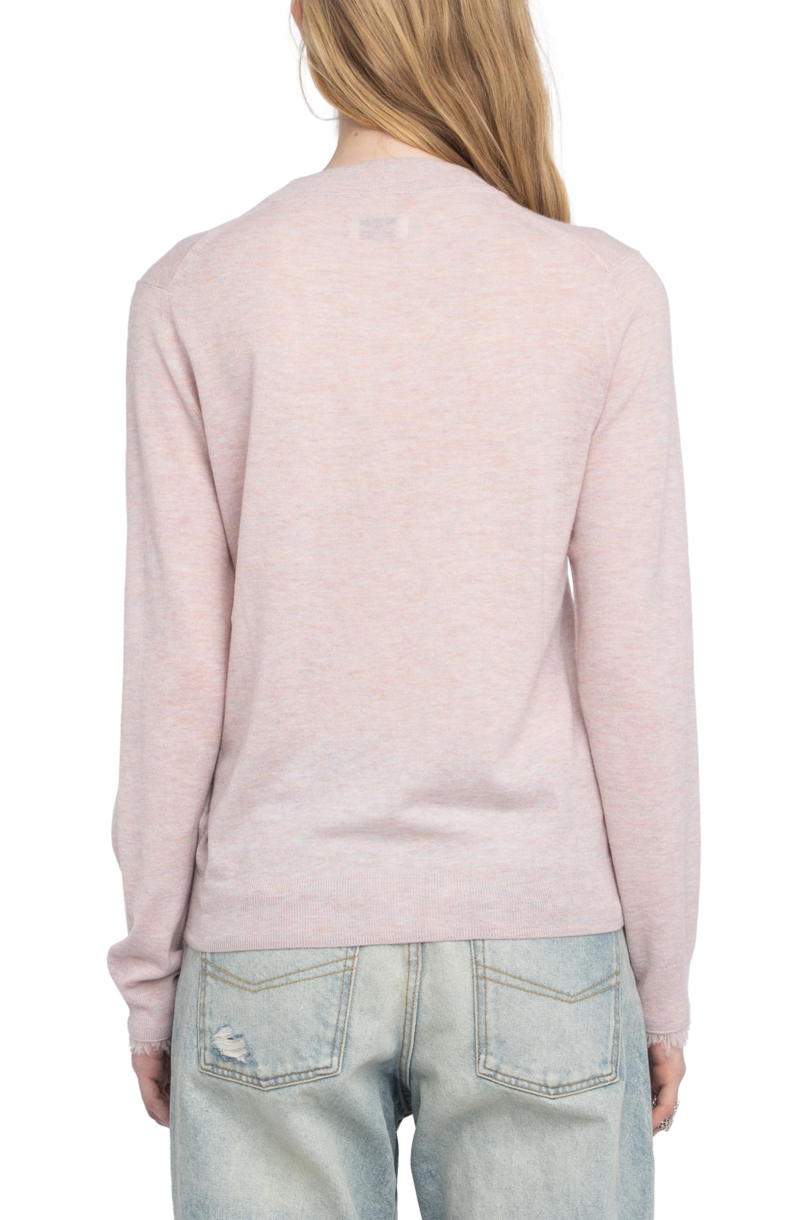 Zadig & Voltaire Ivy Crewneck Cashmere Sweater in Bebe at Nordstrom - 2