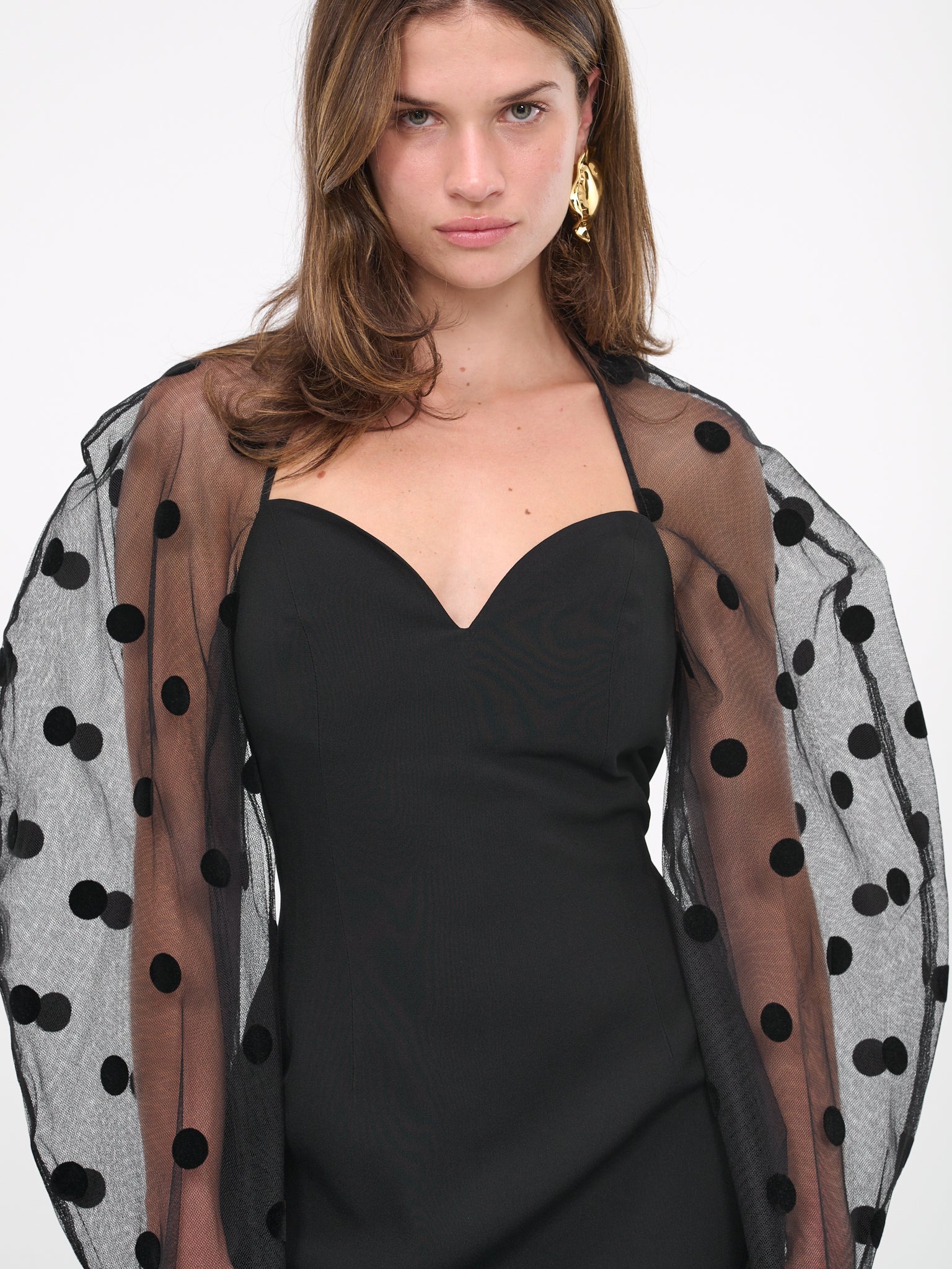 Polka Dot Mini Dress - 4