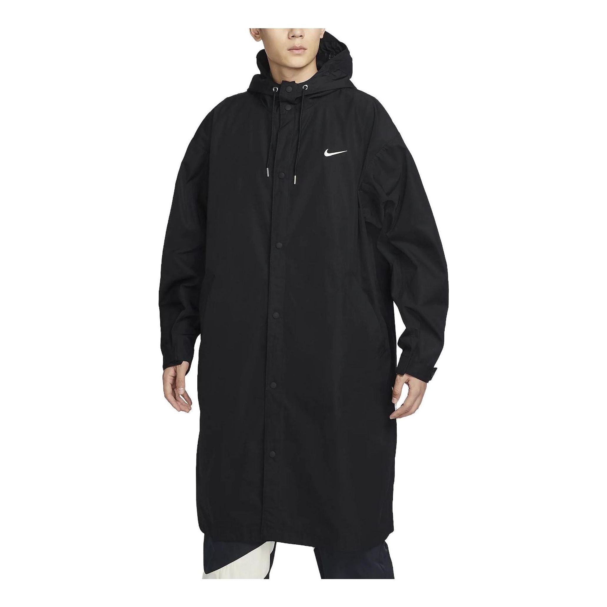 Nike Swoosh Woven Parka Jacket 'Black' FD2870-010 - 1