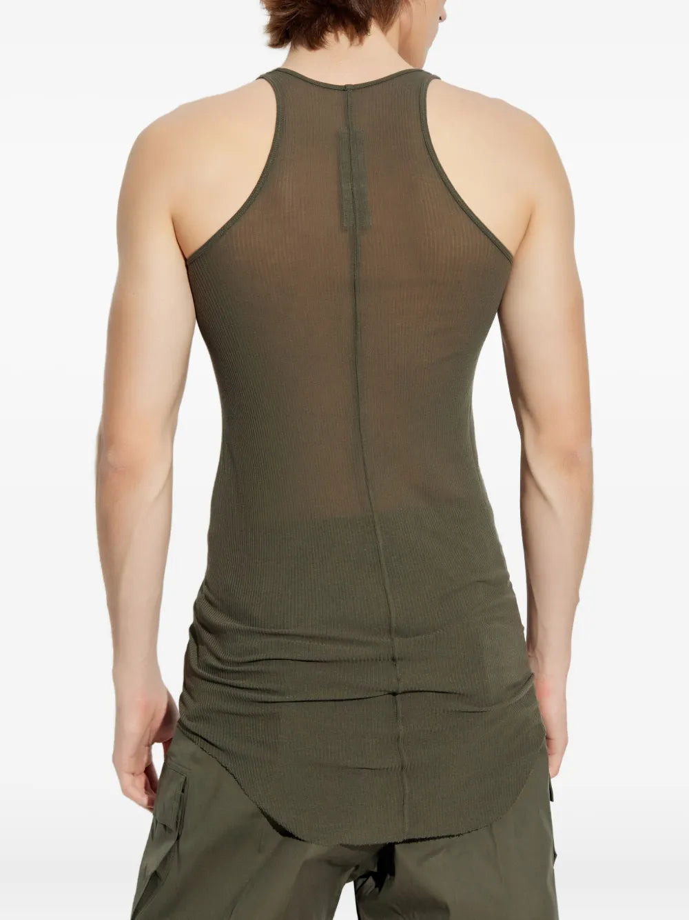 Rick Owens Men Ribbed Racerback Tank Top - 4