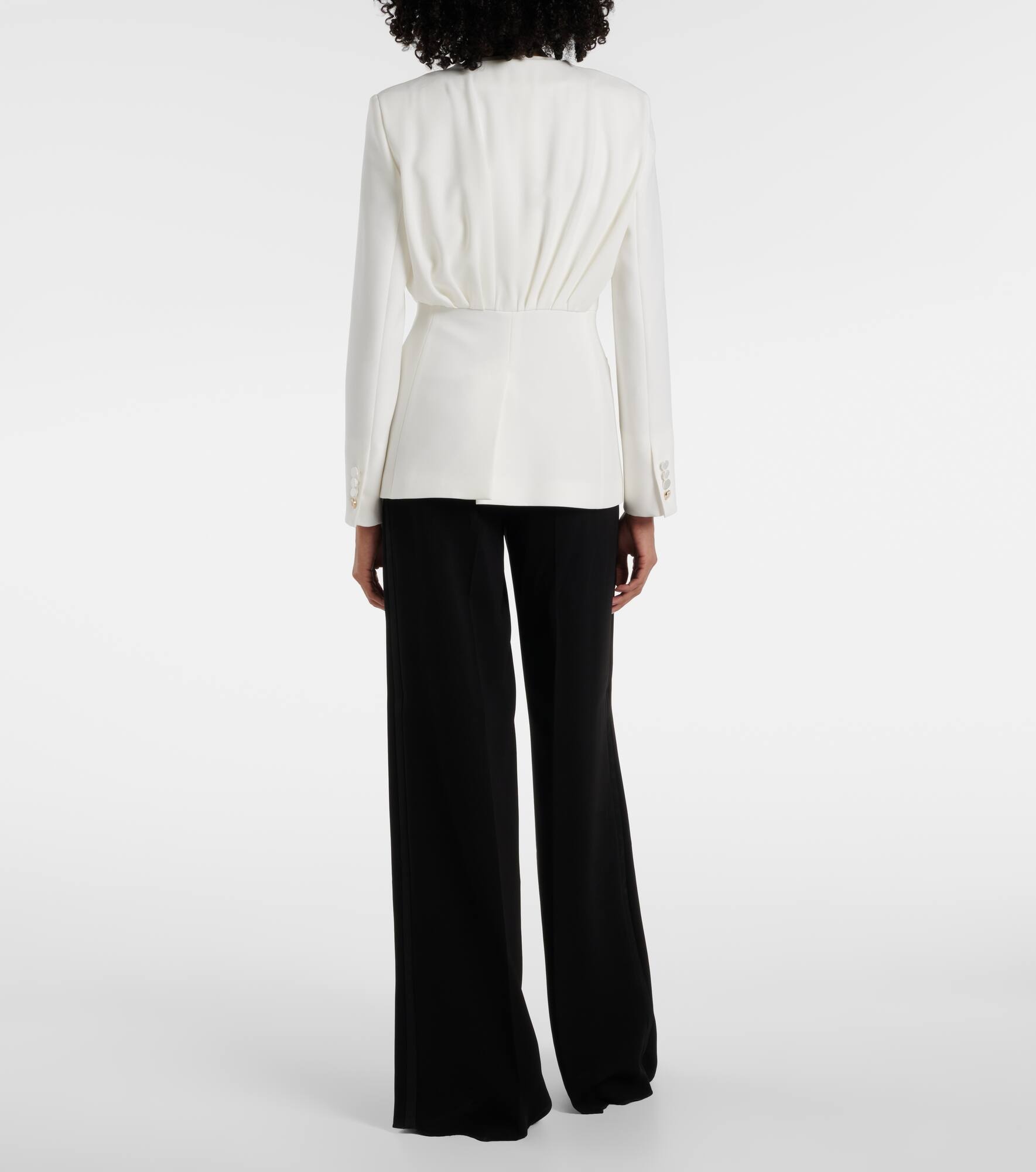 Gradi draped crêpe jacket - 3