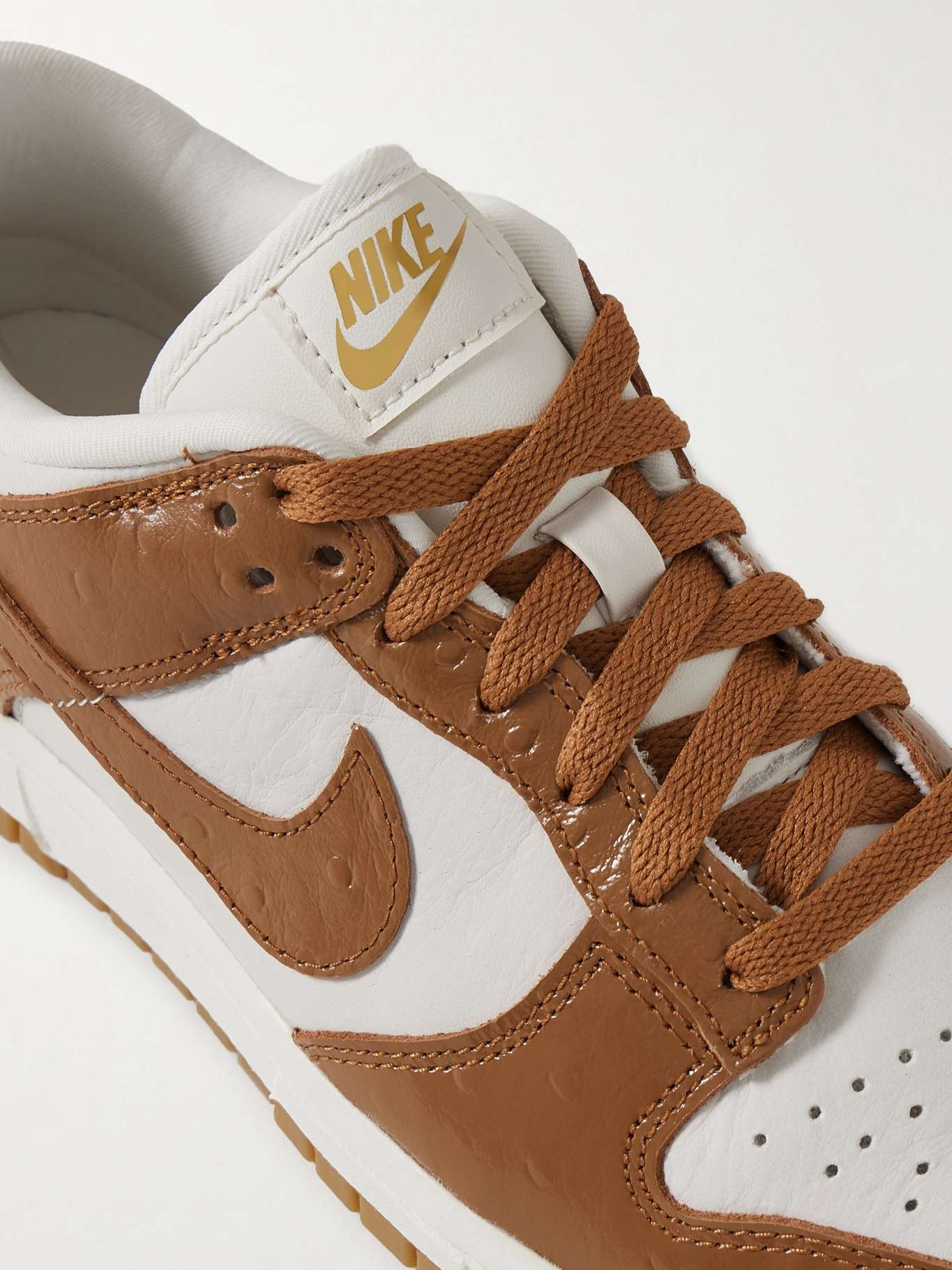 Dunk Low LX NBHD smooth and textured-leather sneakers - 4
