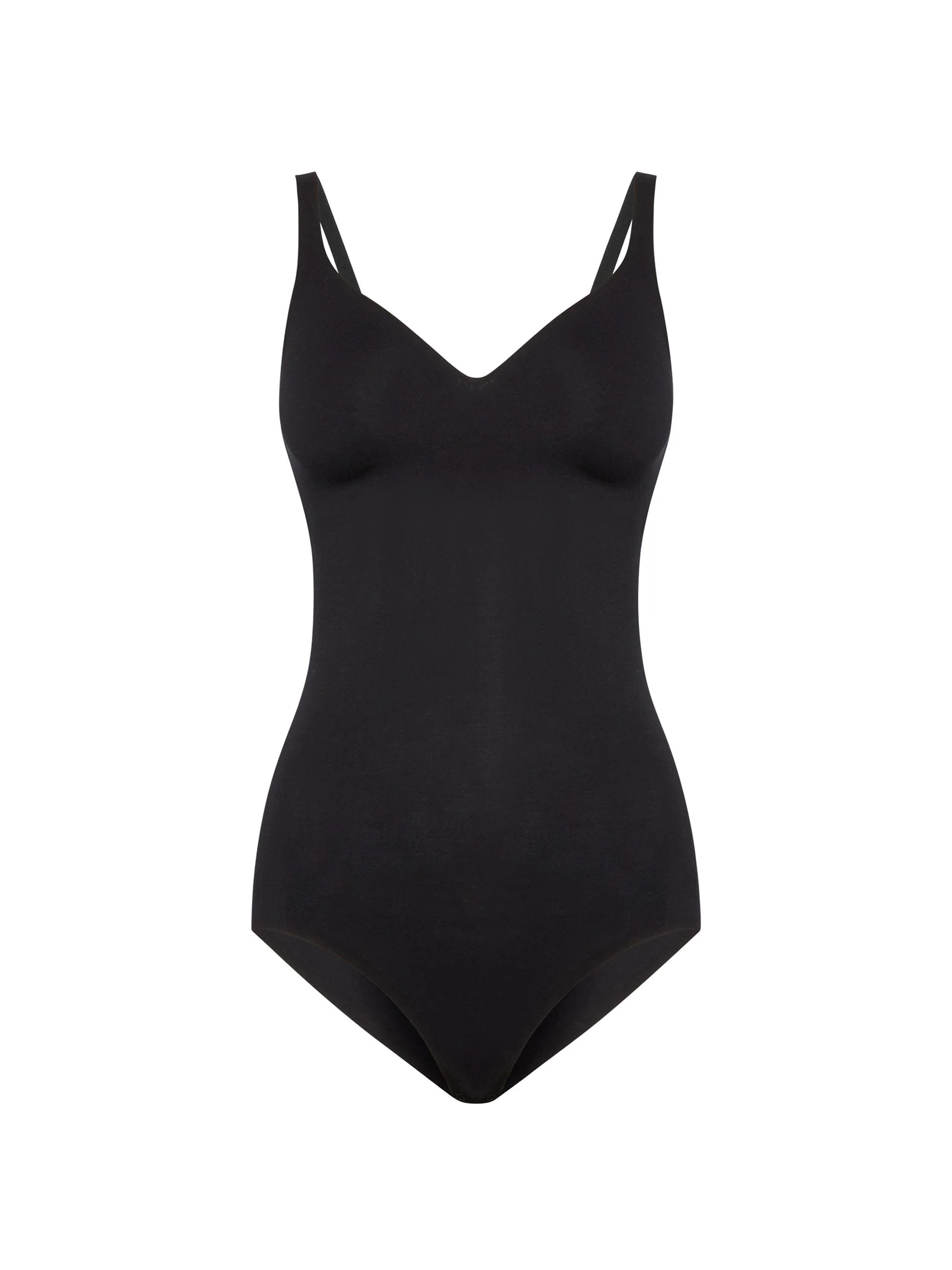 Women's Sleeveless Formfitting 3W Bodysuit - Black - 1