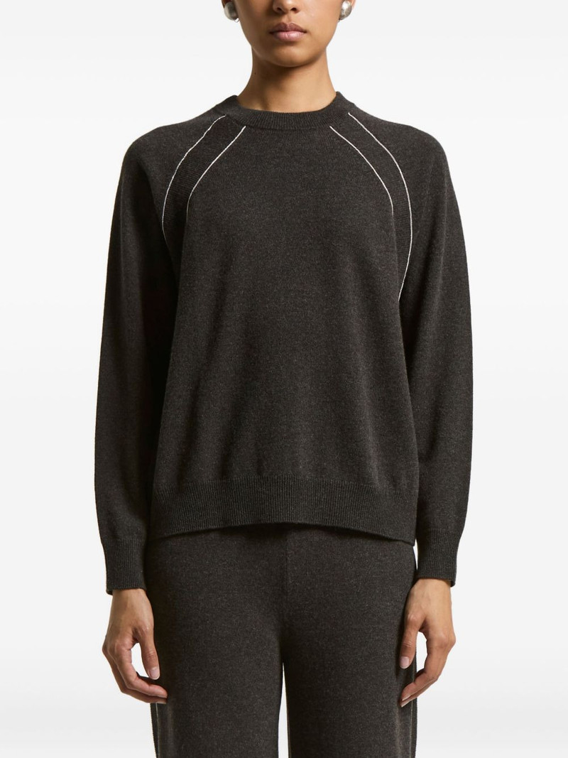 raglan-sleeve cashmere sweater 1