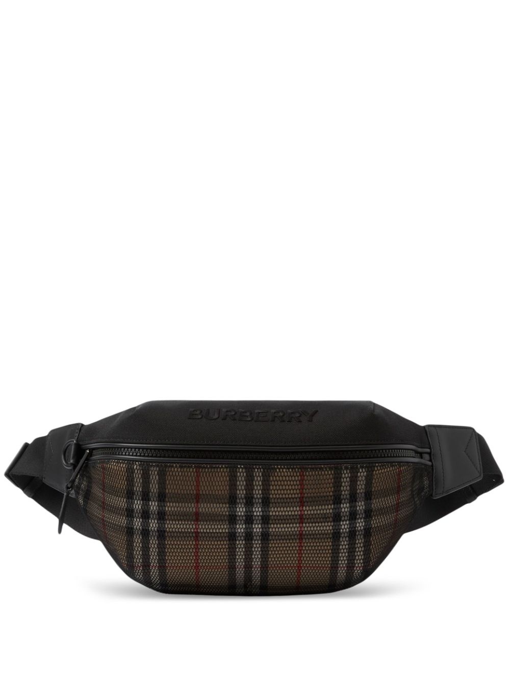 Sonny check-print belt bag - 1