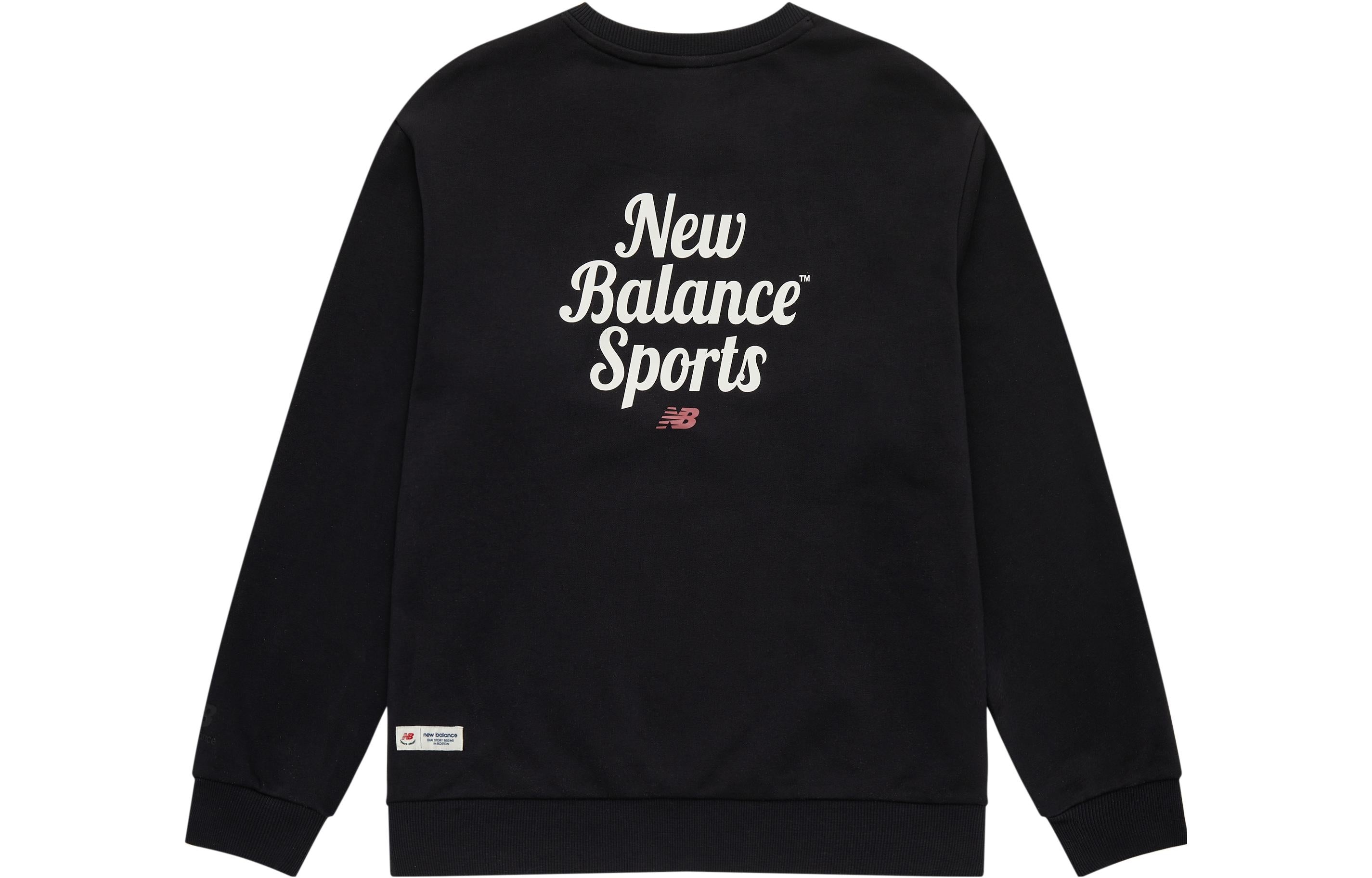 New Balance Sport Sweatshirt 'Black White' 5CD38141-BK - 2