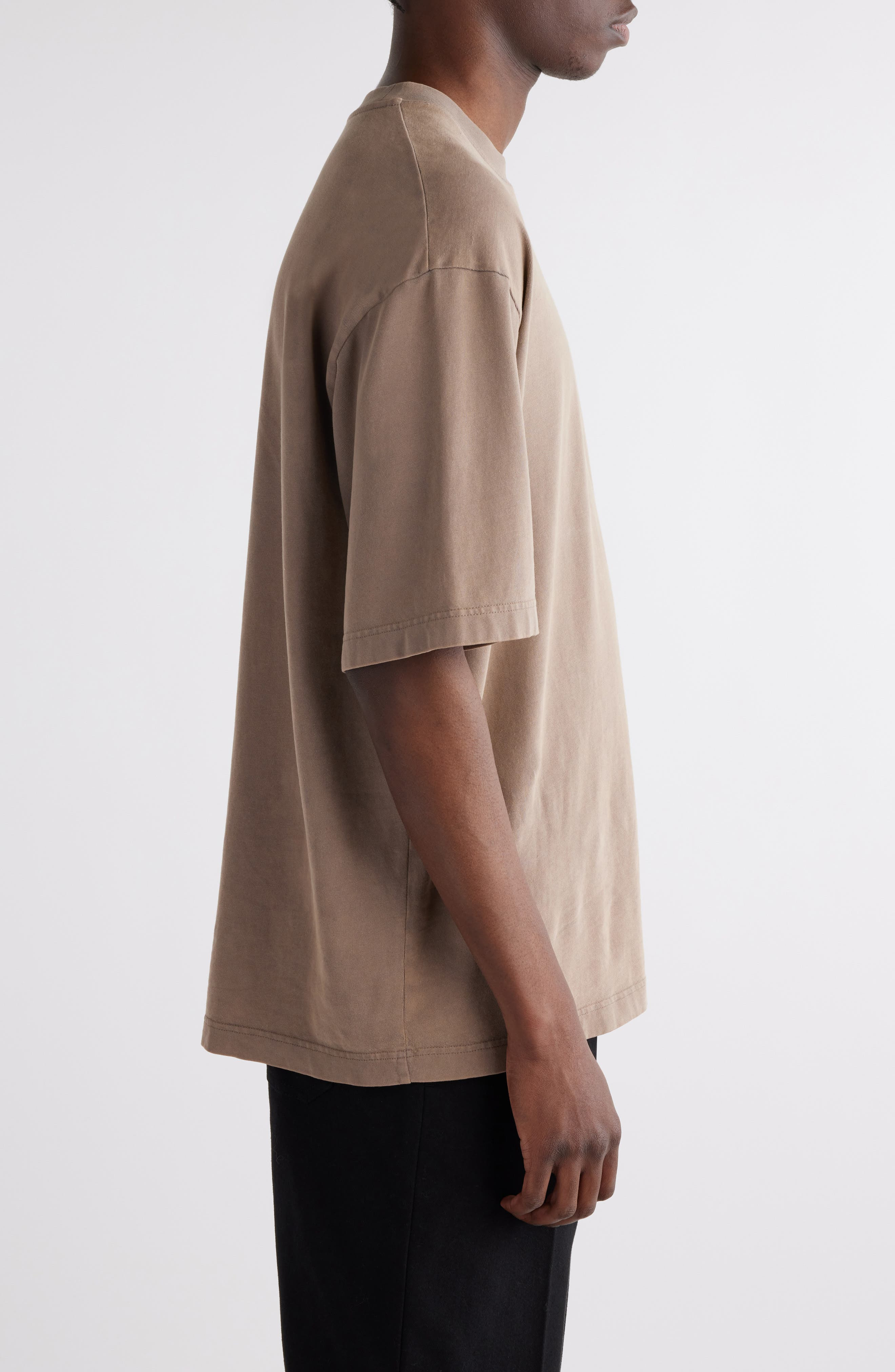 Acne Studios Extorr Logo Back T-Shirt in Taupe Brown at Nordstrom - 4