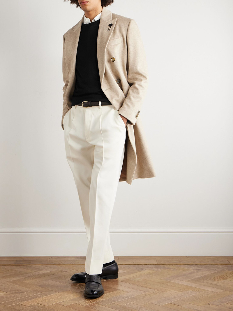 ZEGNA Cashmere and Silk-Blend Sweater Black outlook