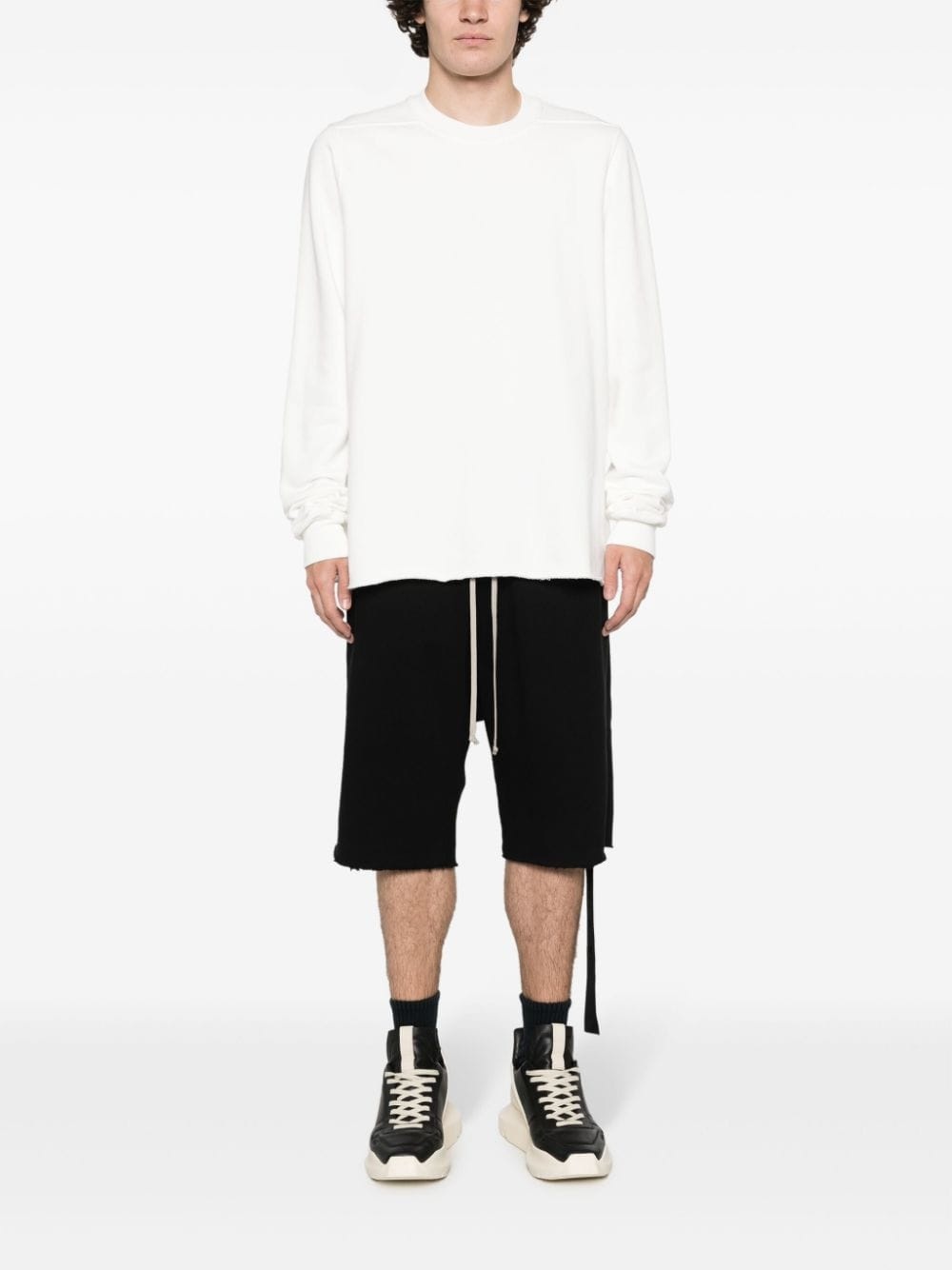 raw-cut jersey sweatshirt - 2