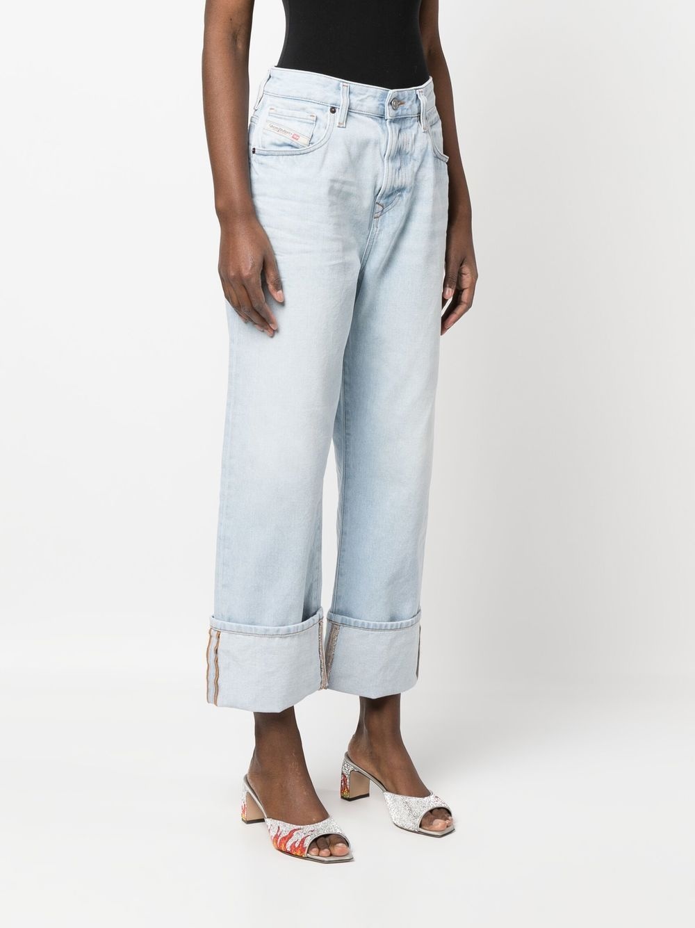 1999 cropped straight-leg jeans - 3