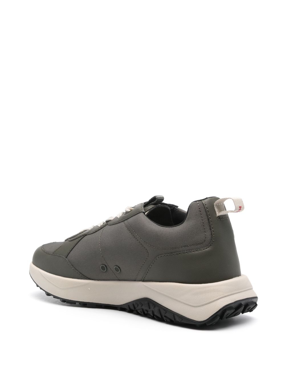 raised-logo panelled sneakers - 3