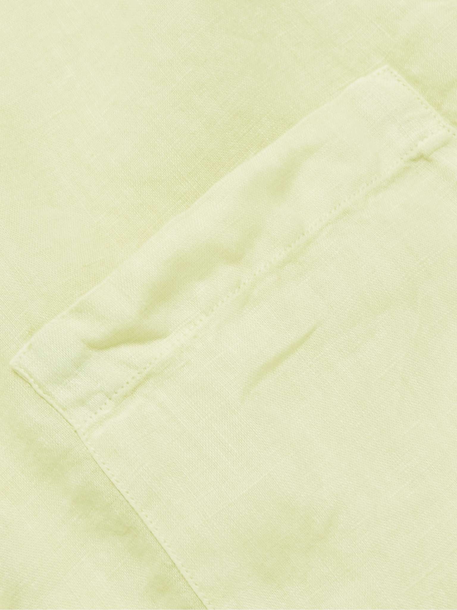 Andre Linen Half-Placket Shirt - 3