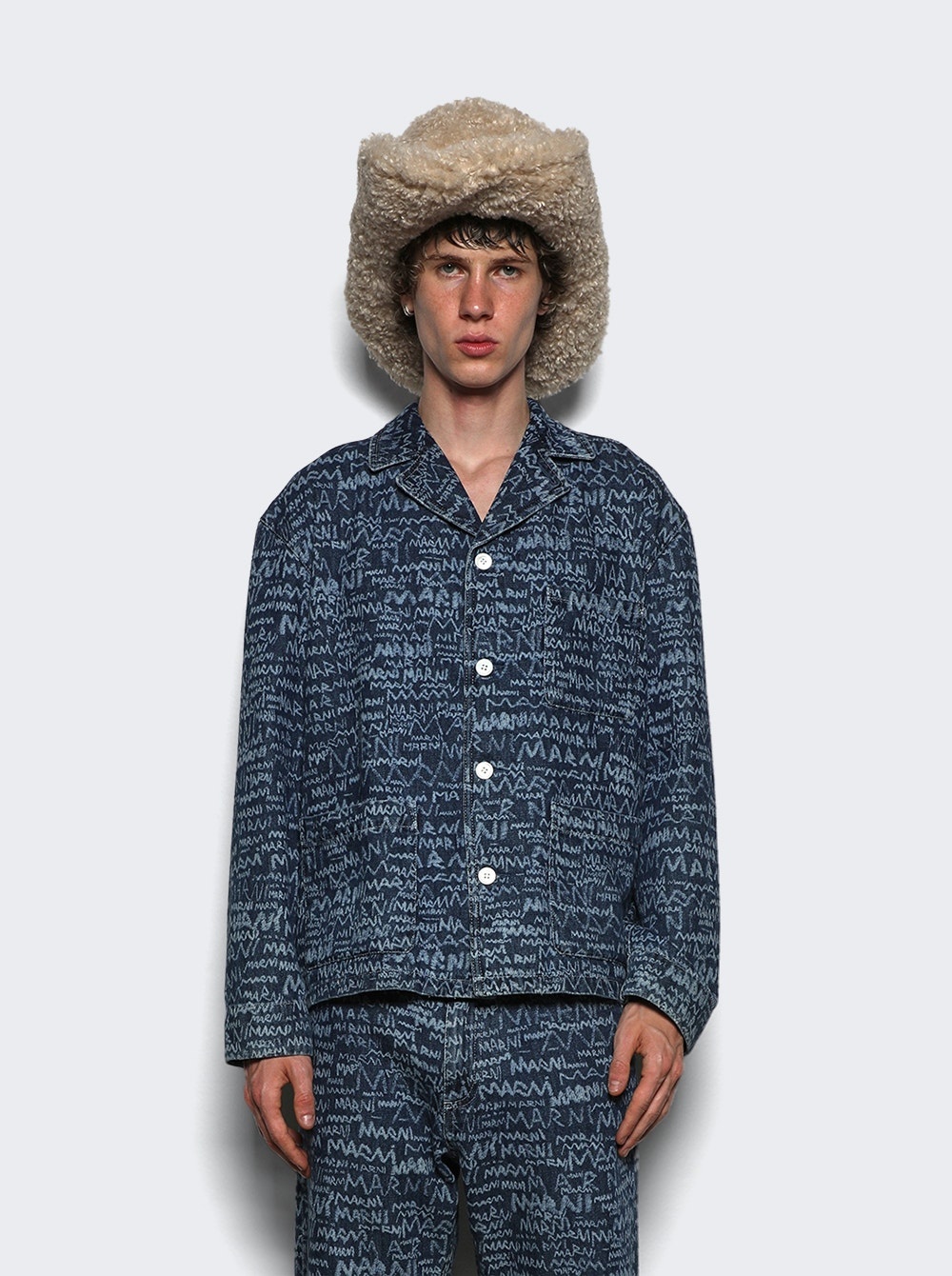 Long Sleeve Denim Shirt Blue - 3