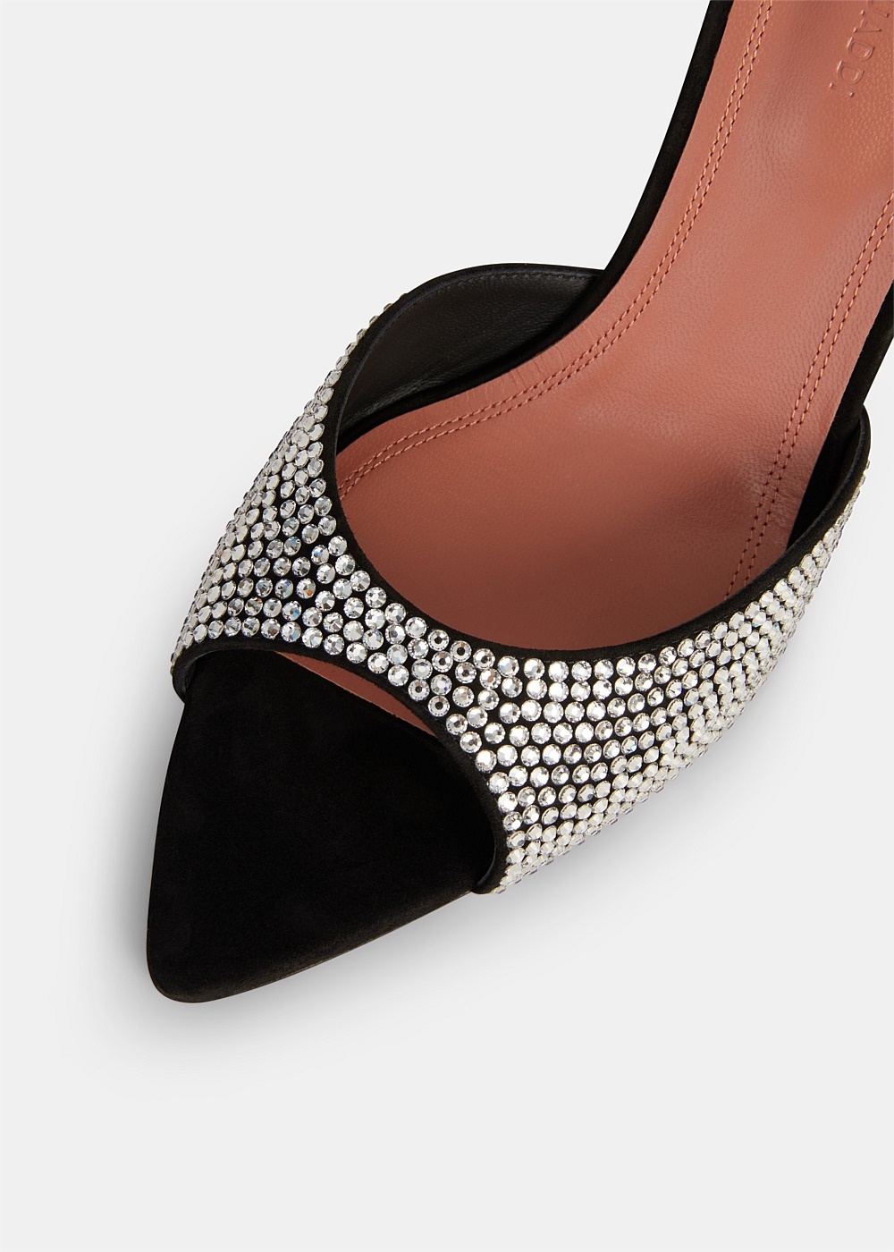 Caroline Crystal Embellished Suede Mules - 2