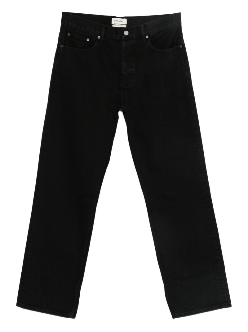 pocketed denim straight-leg jeans 1