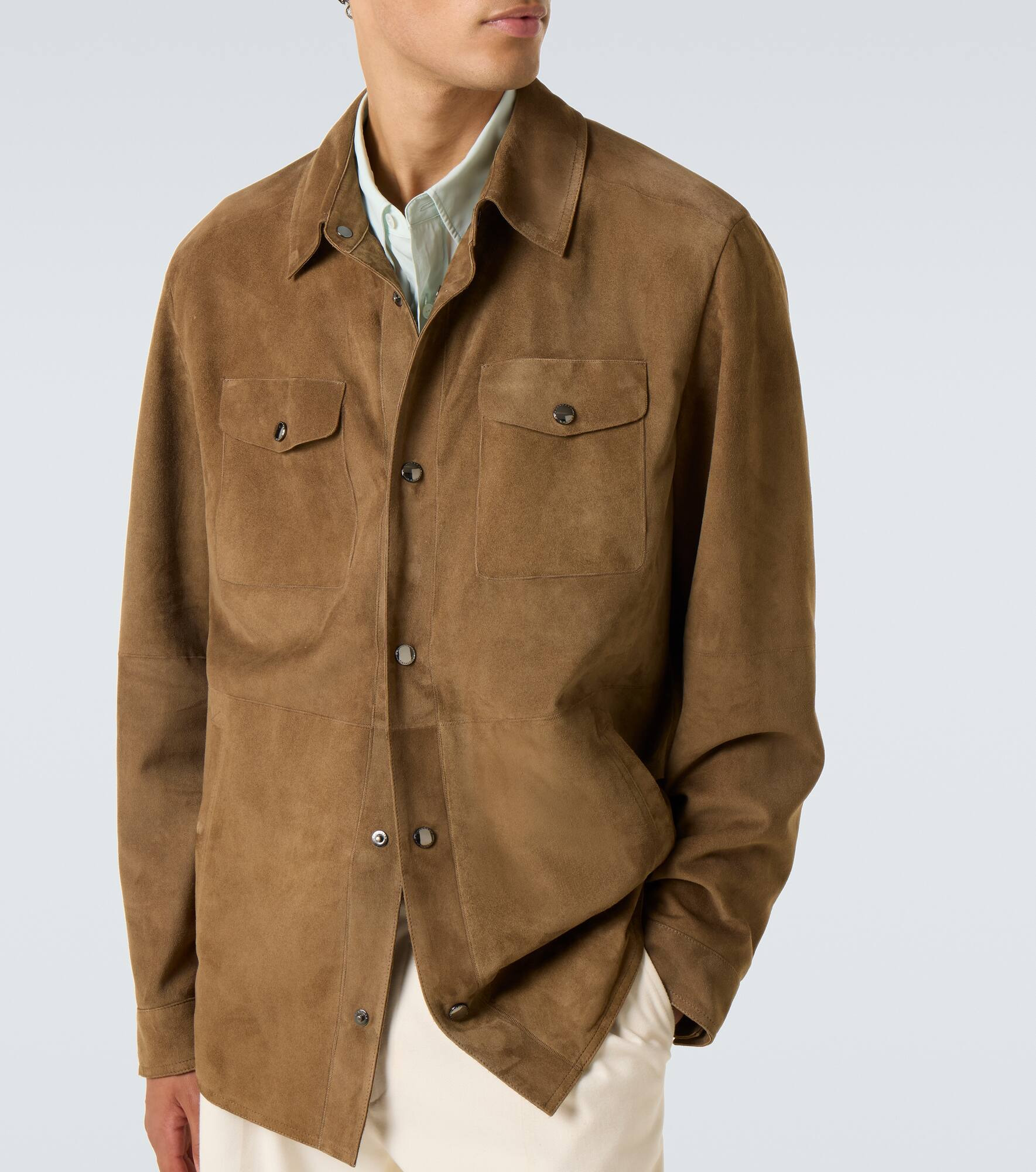 Suede overshirt - 5