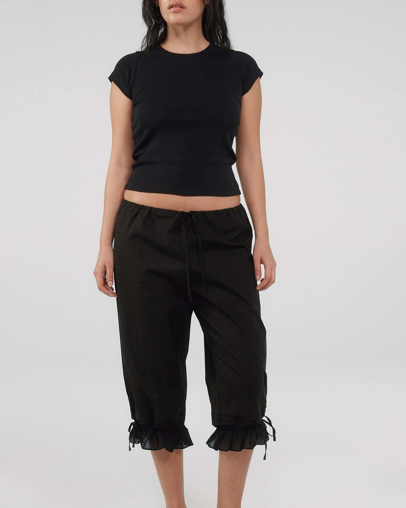 The Pantaloon: Black Cotton Voile 4