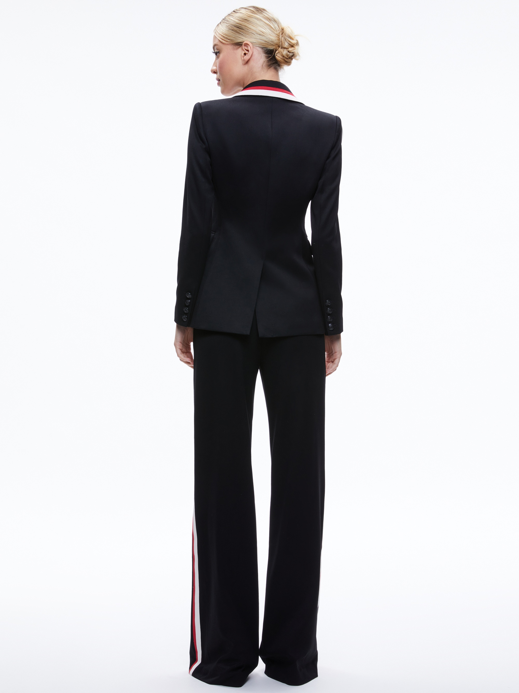 MACEY BLAZER WITH CONTRAST STRIPE - 3