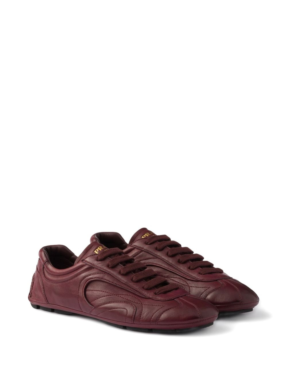 Antiqued nappa leather sneakers - 2