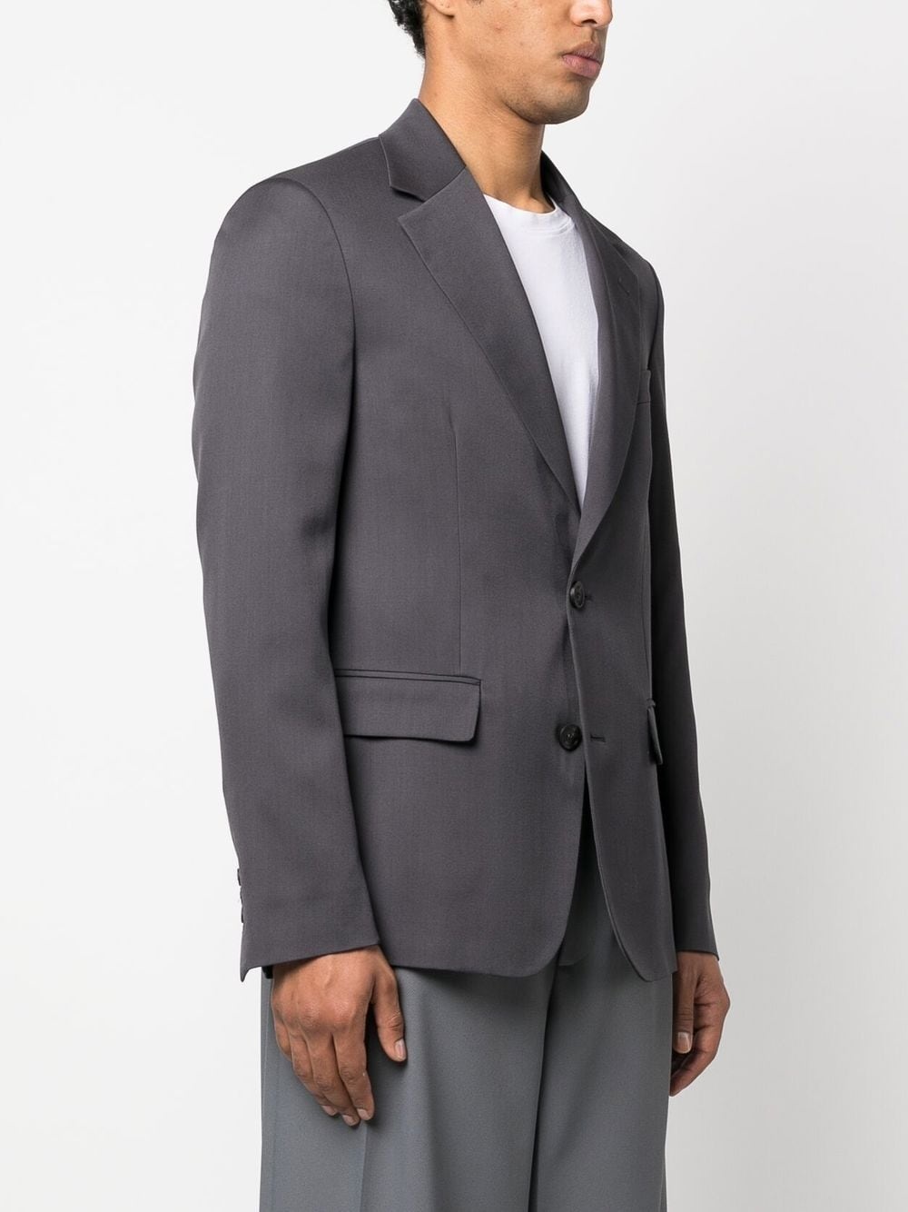 stud-detail single-breasted blazer - 3