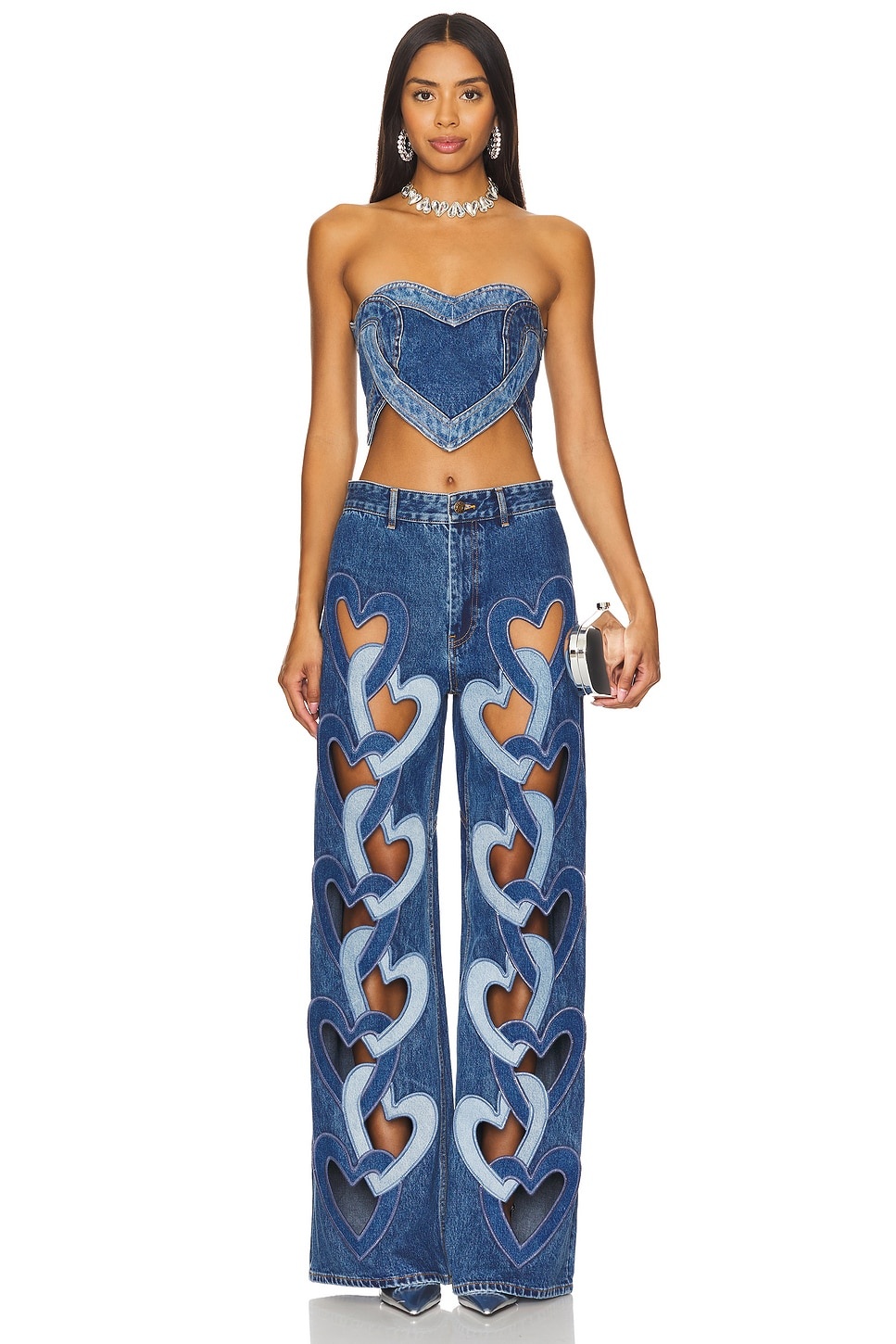 Heart Strapless Top - 4