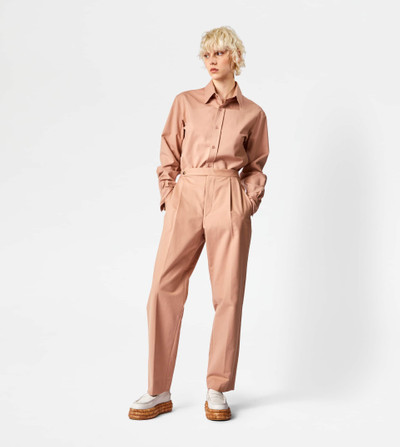 Tod's PANTS IN STRETCH COTTON - BEIGE outlook