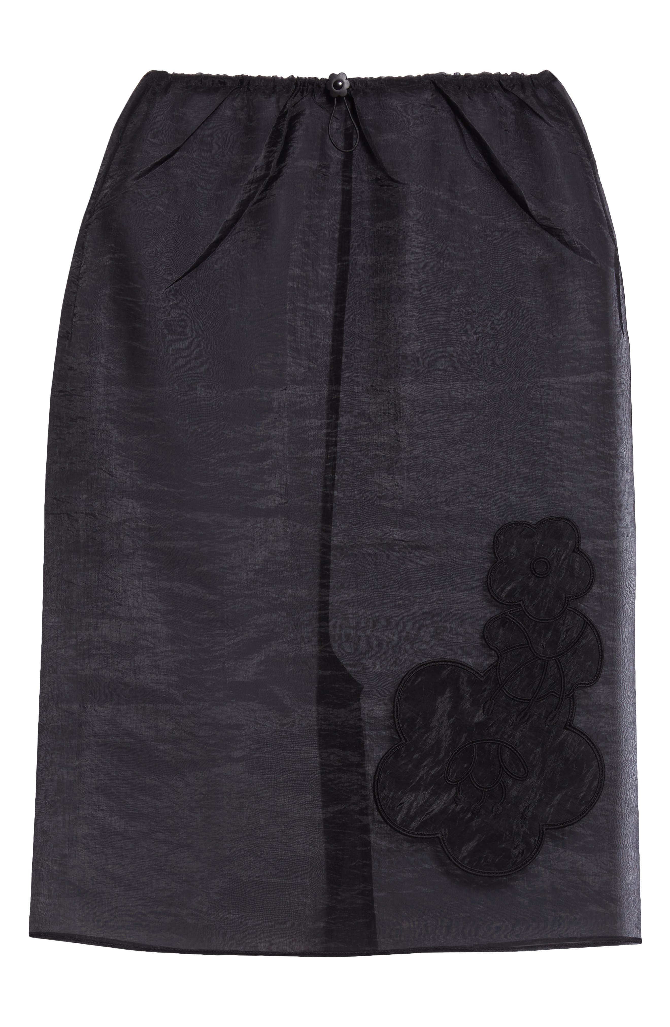 Cecilie Bahnsen Bambi Liquid Myrtia Midi Skirt in Black at Nordstrom - 6