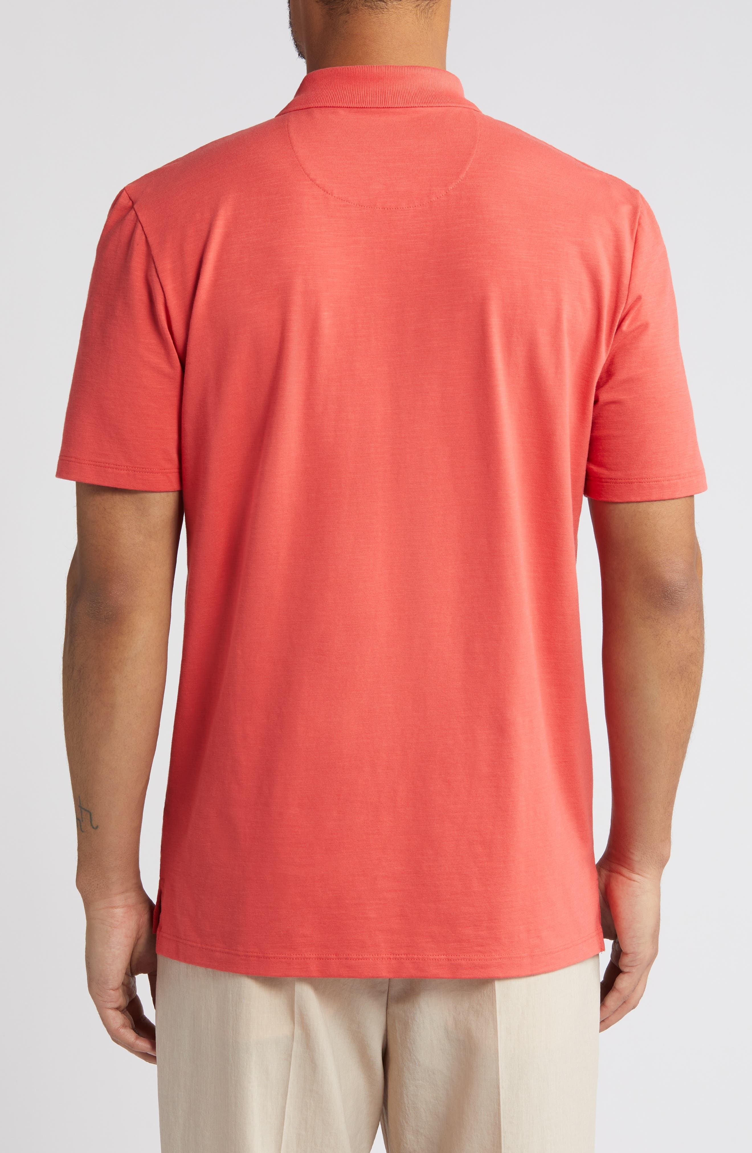 HUGO Dekok Zip Polo in Medium Red at Nordstrom - 2