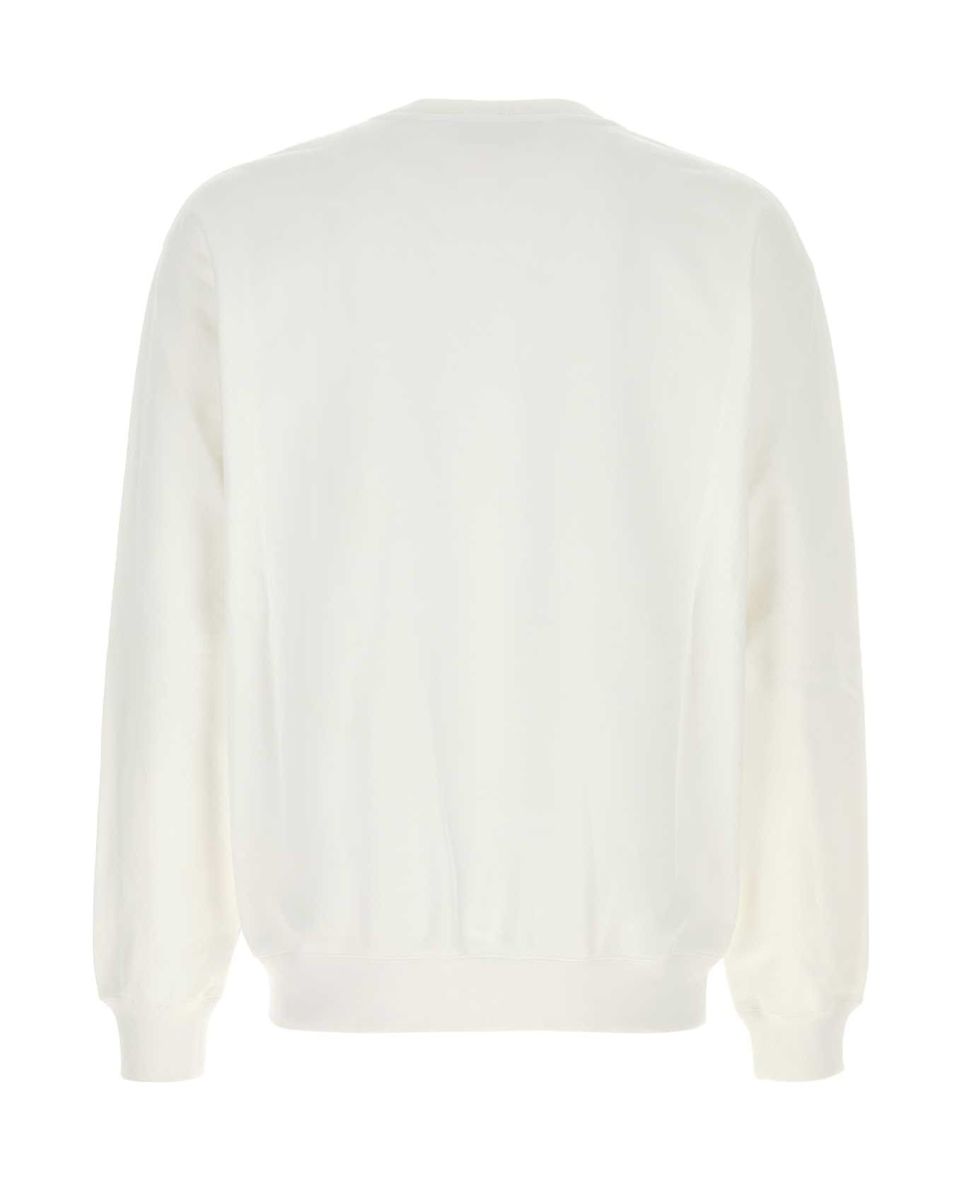 White Cotton Sweatshirt - 2
