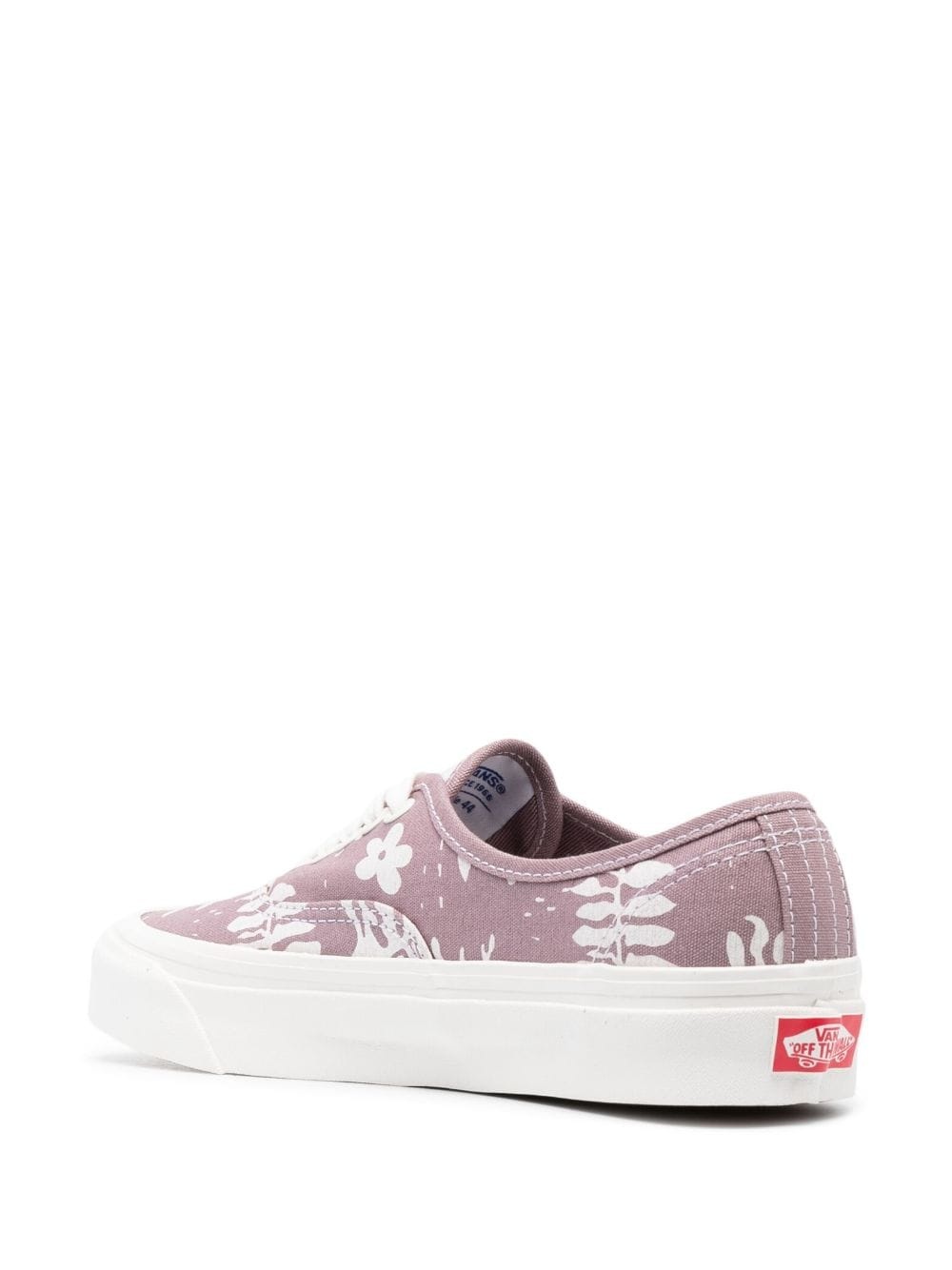 botanical-print low-top sneakers - 3