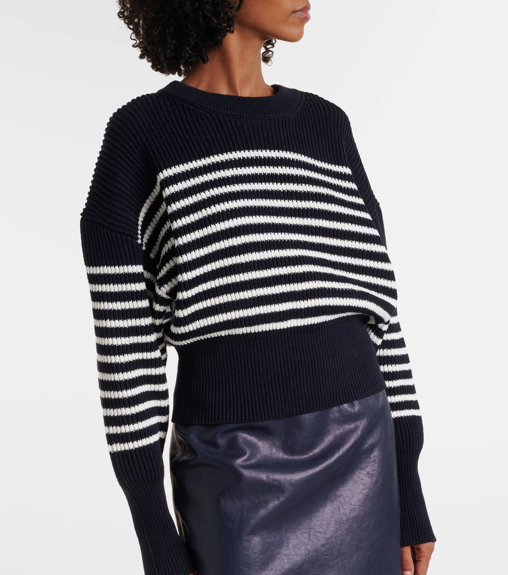 Tanessa striped cotton sweater - 6