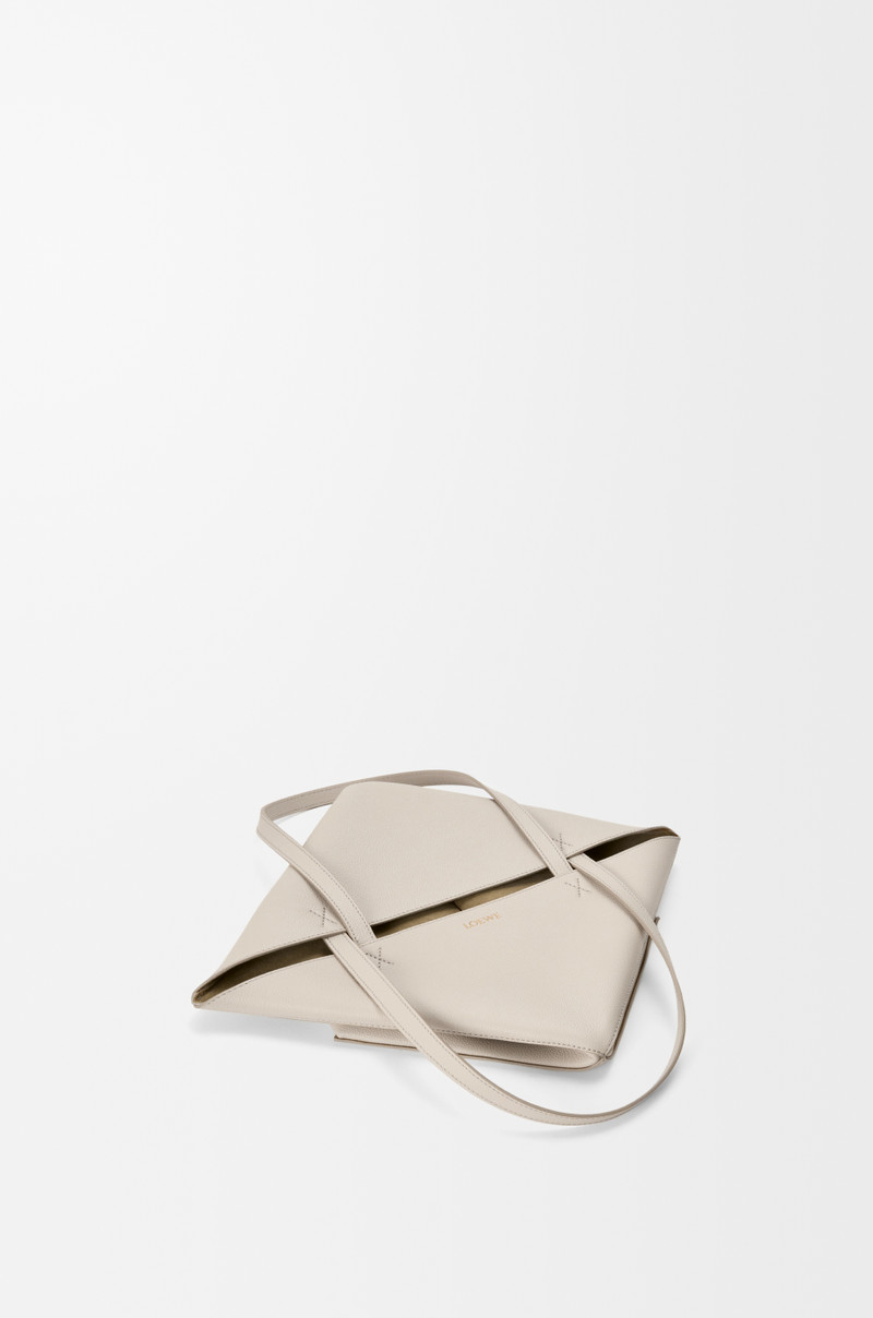 Medium Puzzle Fold tote in soft grained calfskin 6