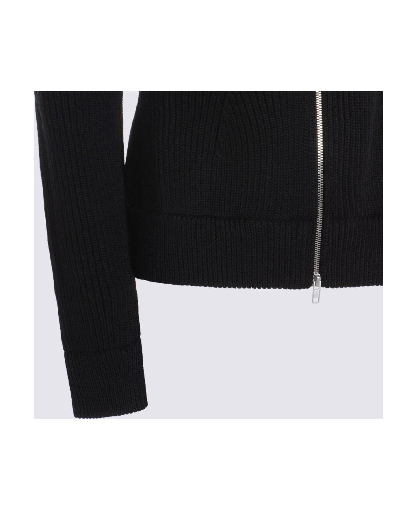 Black Wool Knitwear - 3
