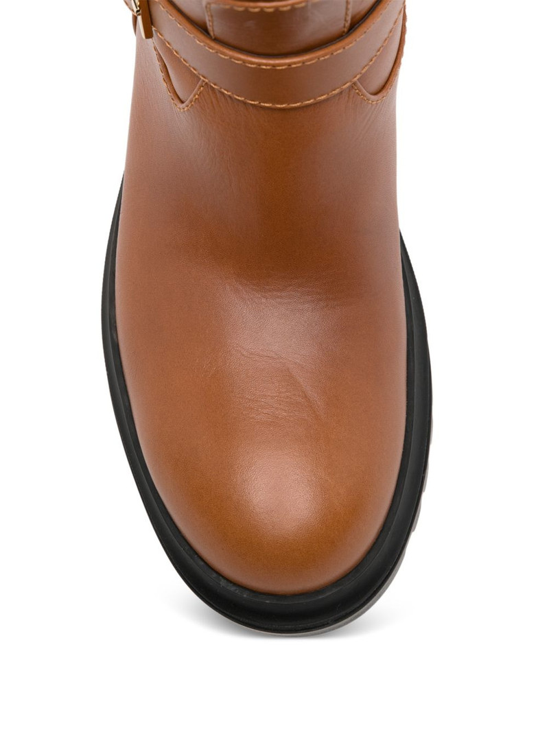 buckle strap biker boots 4