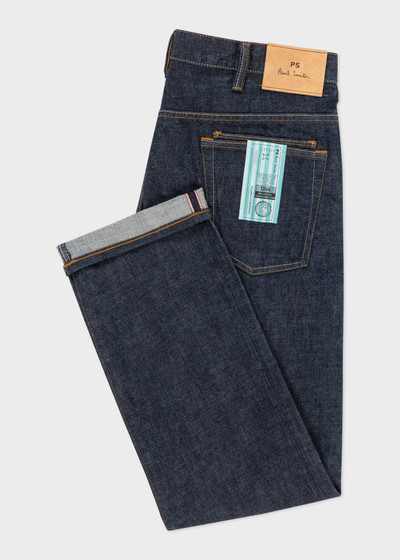 Paul Smith Indigo Rinse 'Crosshatch Stretch' Selvedge Jeans outlook