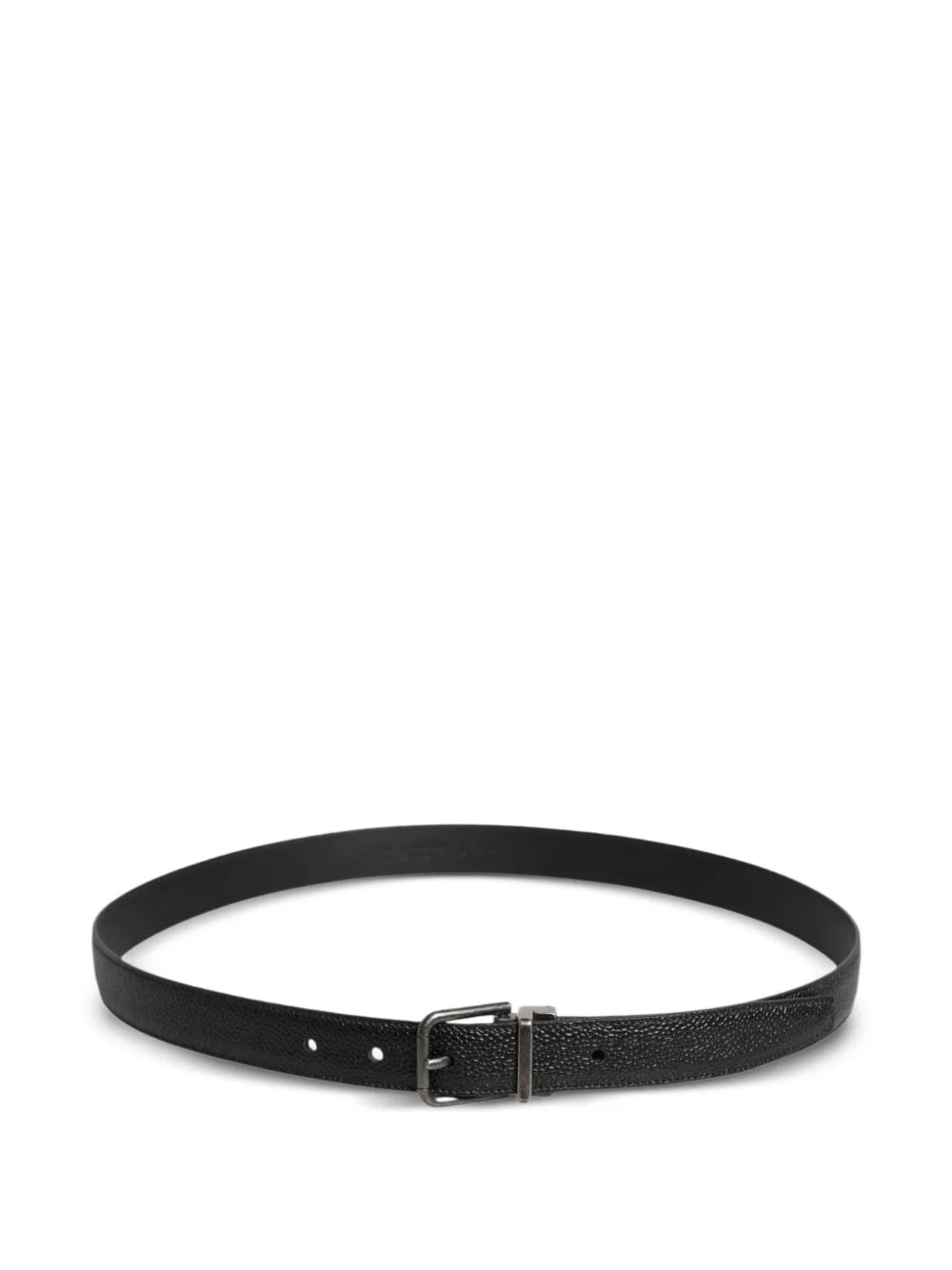 pebbled leather belt - 1