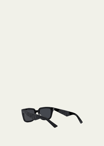 Dior Men's Dior B27 S2I Rubber Logo Square Sunglasses outlook