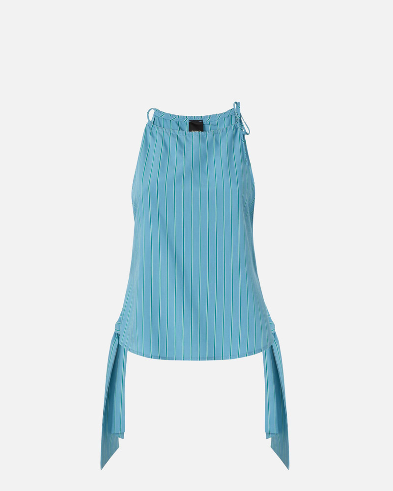STRIPED TOP WITH THIN SHOULDER STRAPS AND BOWS 1