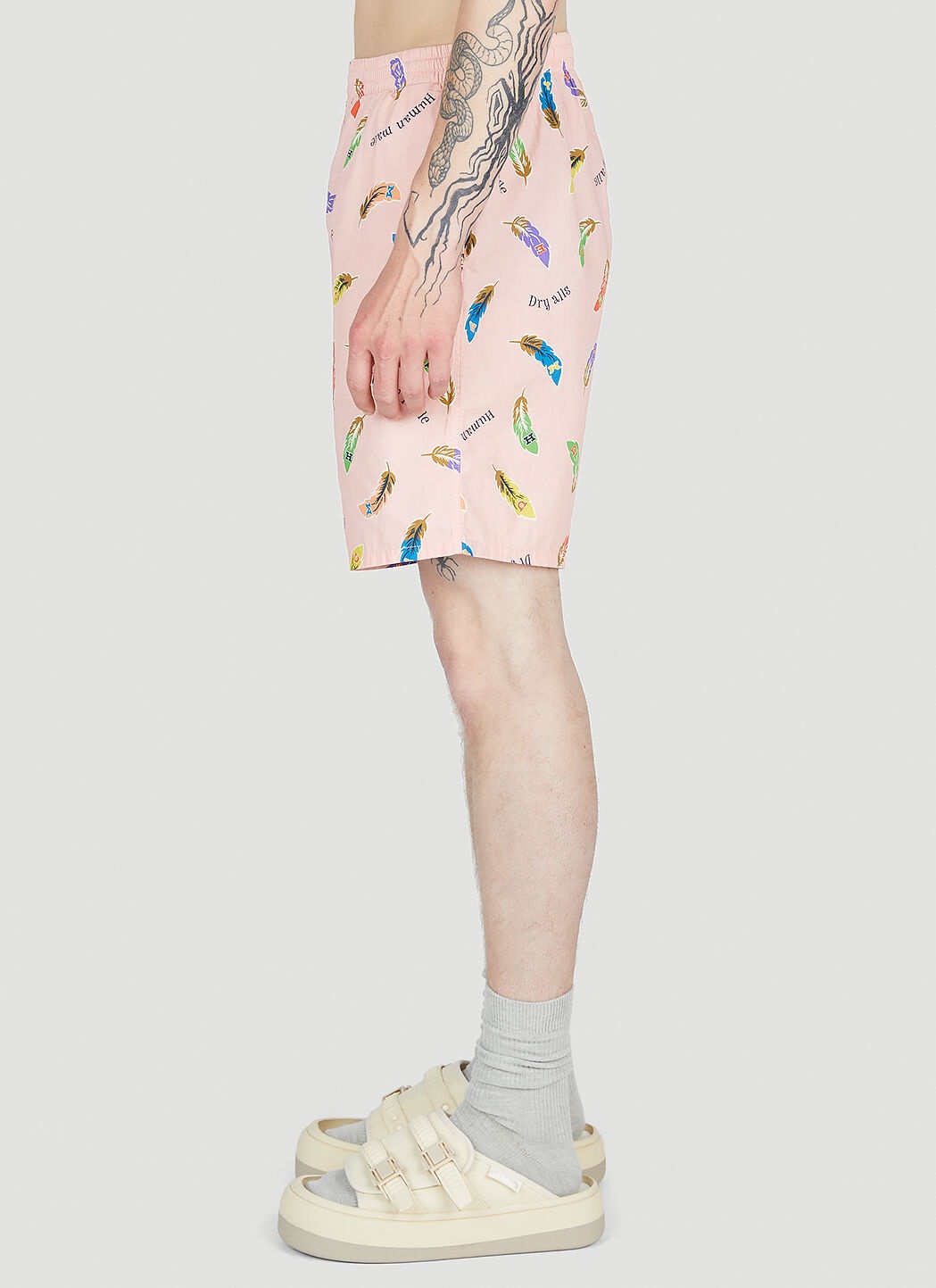 Feather Print Shorts - 3