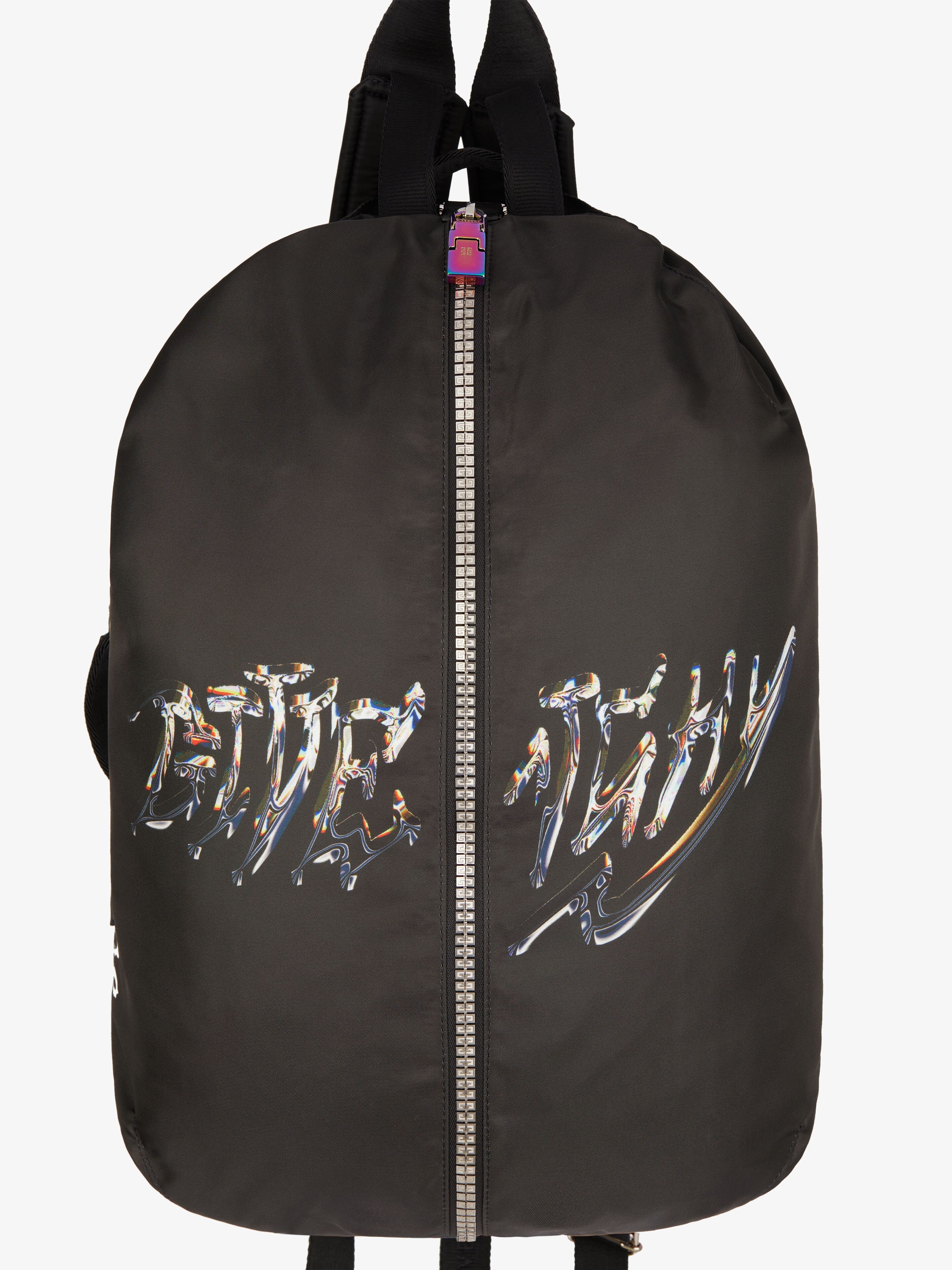 G-ZIP BACKPACK IN PRINTED NYLON - 5
