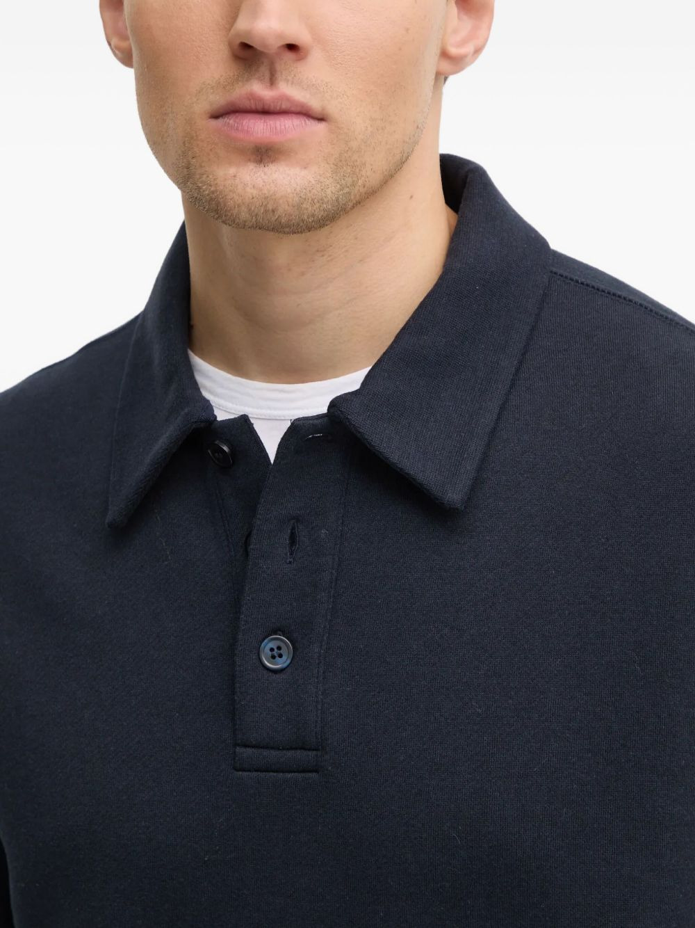 polo-collar sweatshirt - 4