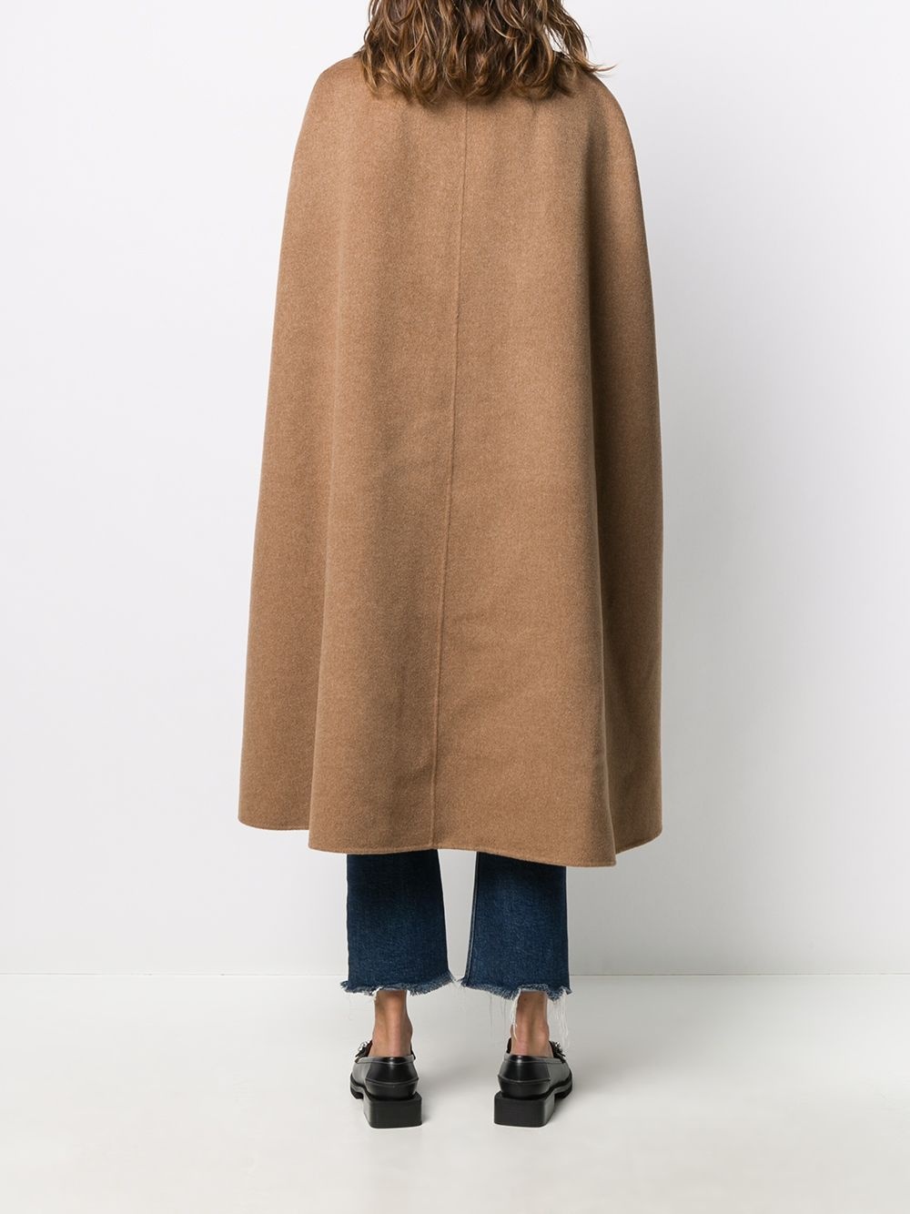 flip fastening midi cape - 4